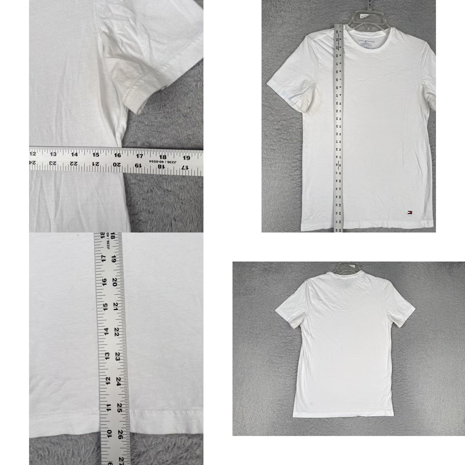 Tommy Hilfiger Tommy Hilfiger Shirt Mens Small White Crew Neck Short Sleeve Logo Tagless Cotton Size US S / EU 44-46 / 1 - 8 Thumbnail