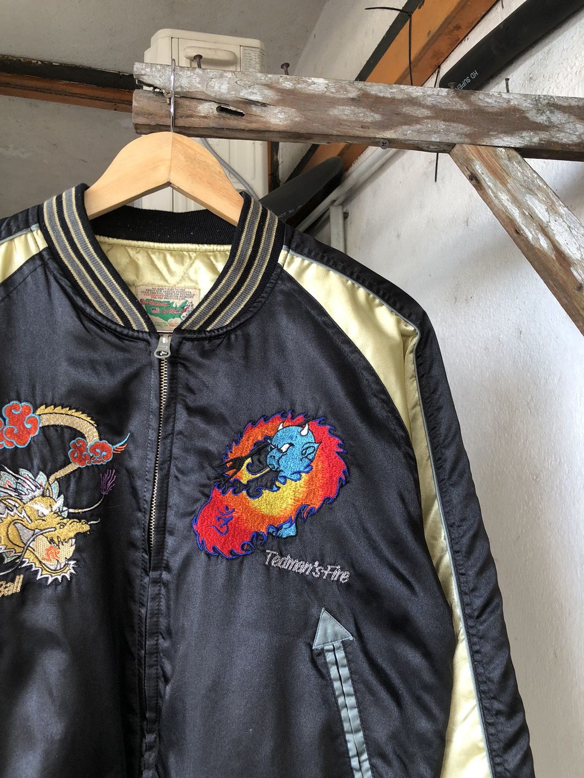 Vintage Vintage 90s Ted Company Embroidery Dragon Sukajan Jacket Size US XS / EU 42 / 0 - 3 Thumbnail