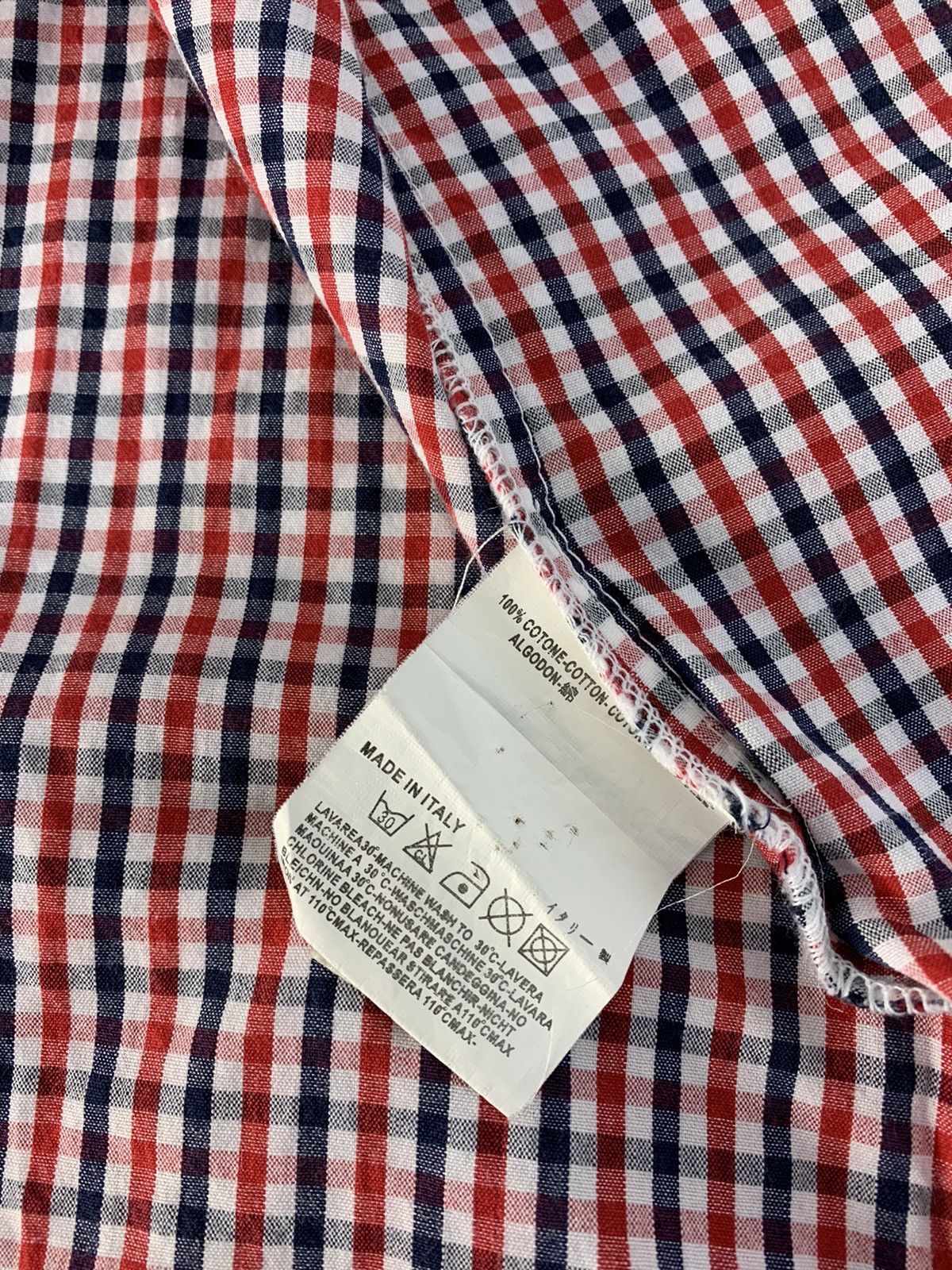 Dsquared2 Dsquared2 Gingham Longsleeve Button Up Single Pocket Unisex Size US S / EU 44-46 / 1 - 9 Thumbnail