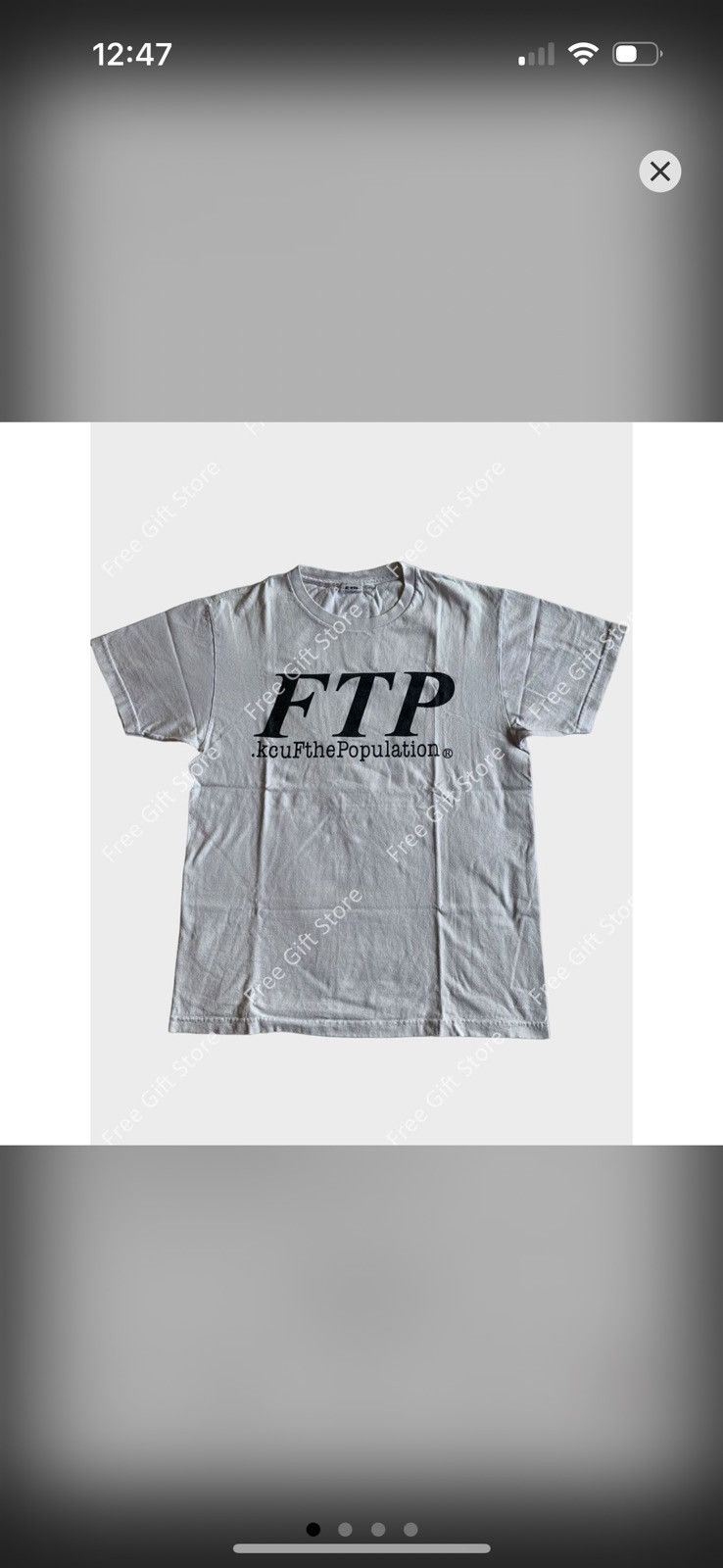 Fuck The Population KcuF the Population Original design T shirt 10Y/A Re-Release Size US L / EU 52-54 / 3 - 4 Thumbnail