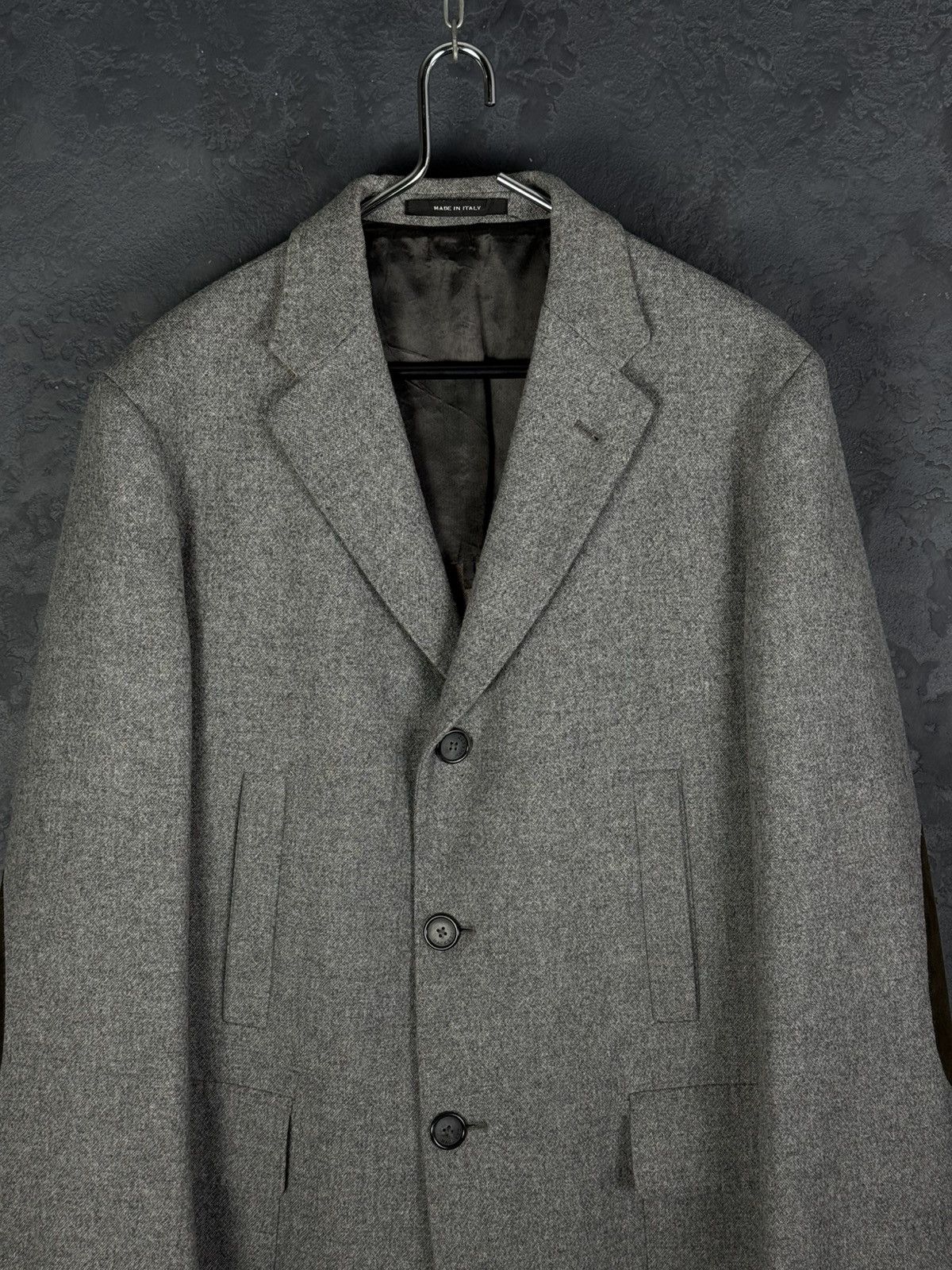 Hackett Men’s Hackett London Gray Wool Coat Size 54 Size US L / EU 52-54 / 3 - 3 Thumbnail