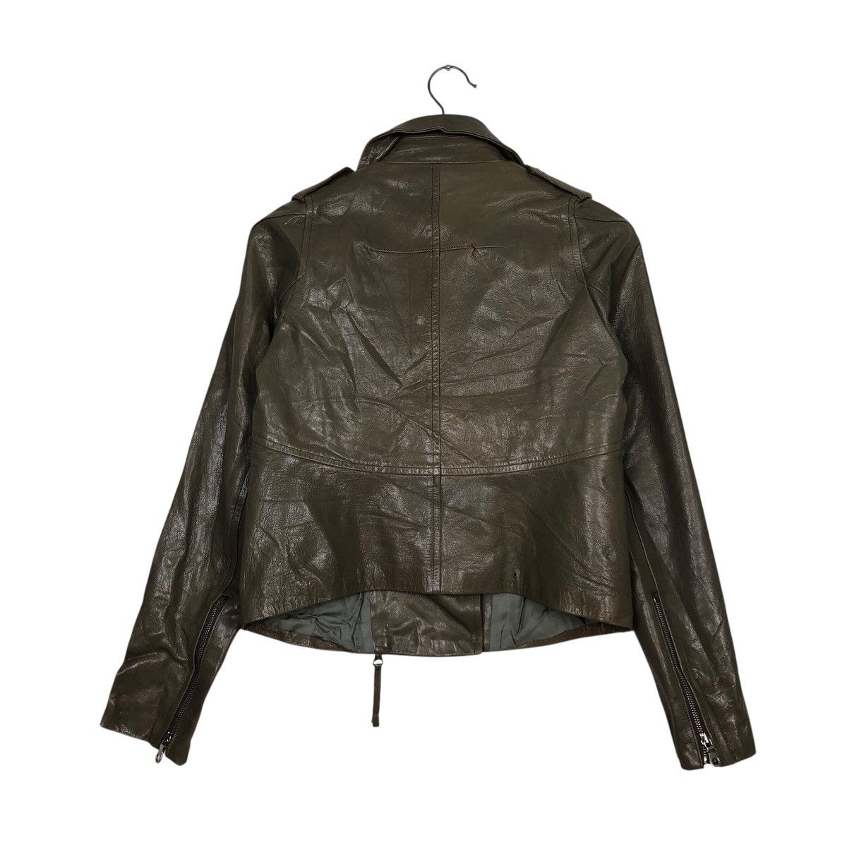 Japanese Brand Leather Jacket Double Collar Support Surface 14th Addiction Size M / US 6-8 / IT 42-44 - 9 Thumbnail