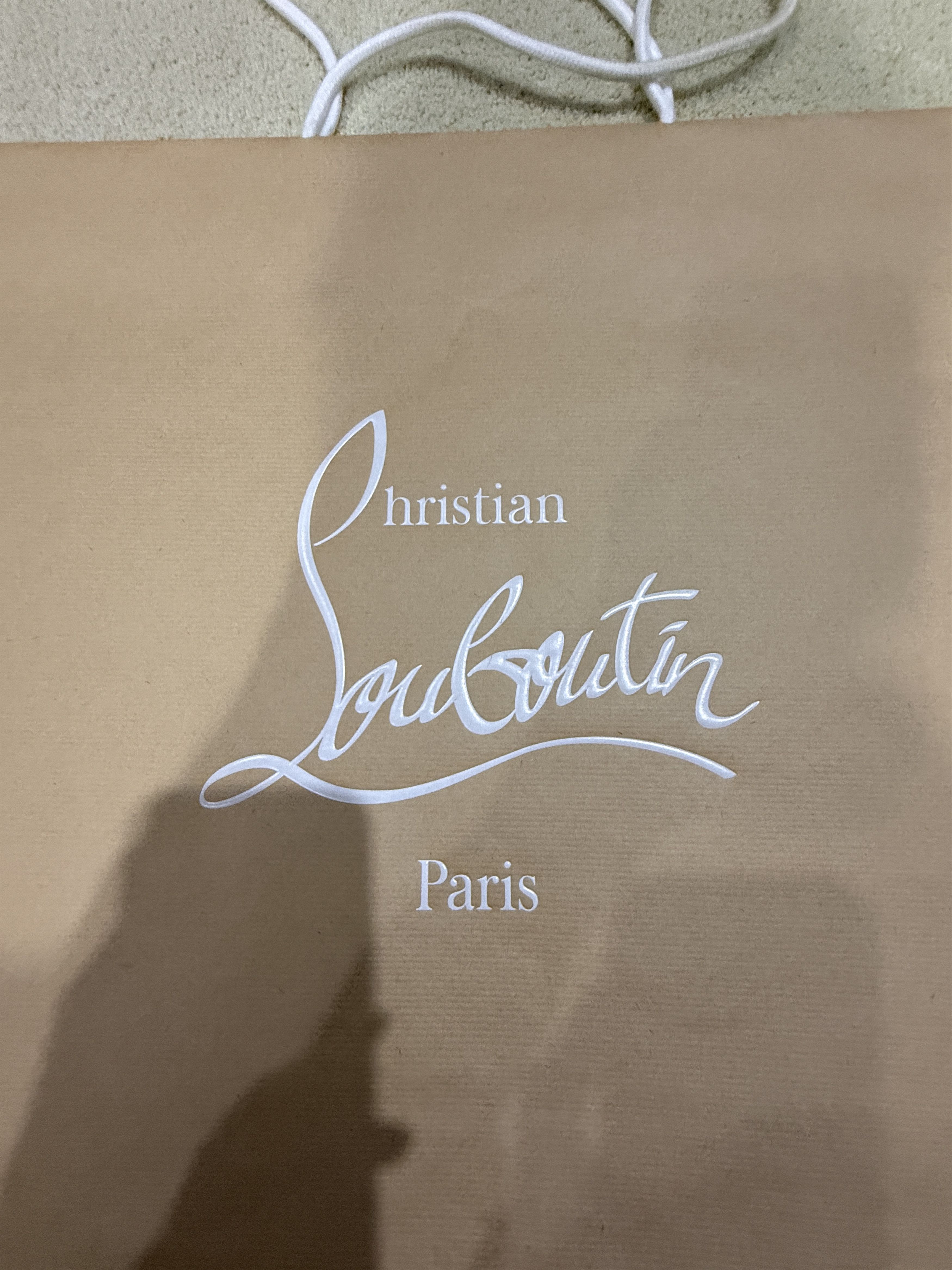 Christian Louboutin New Authentic Large Louboutin Tan Gift Paper Shopping Bags Size ONE SIZE - 3 Thumbnail