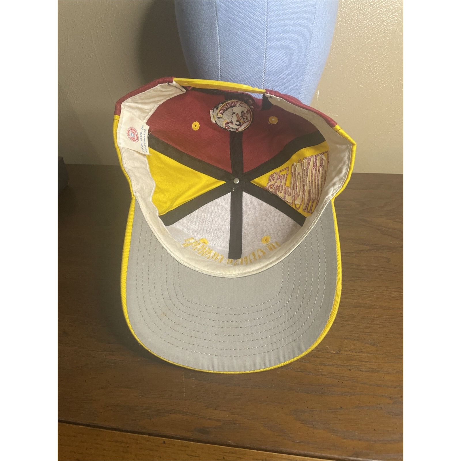 Industry of All Nations Vintage 90s Florida State Seminoles Snapback Hat Embroidered Size ONE SIZE - 8 Thumbnail