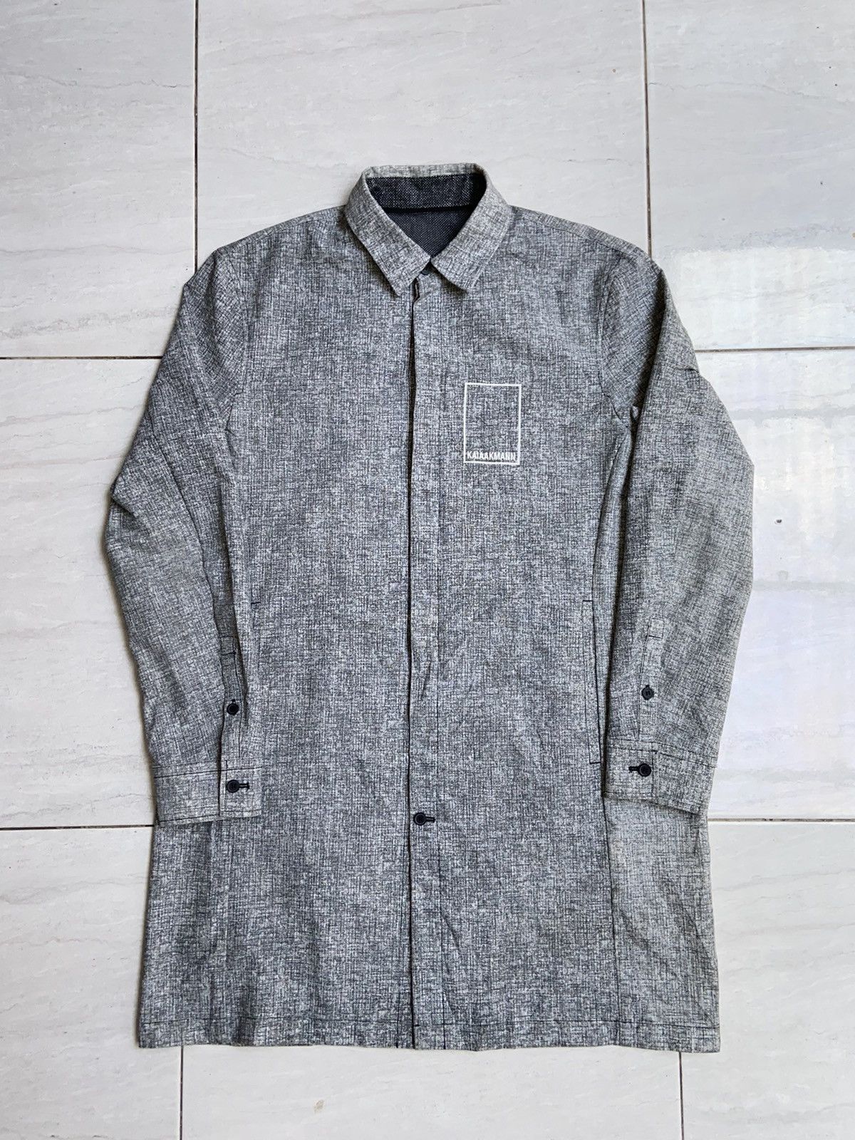Designer × Japanese Brand × Kai Aakmann KAI AAKMANN Grey Long Shirt Size US XL / EU 56 / 4 - 6 Thumbnail