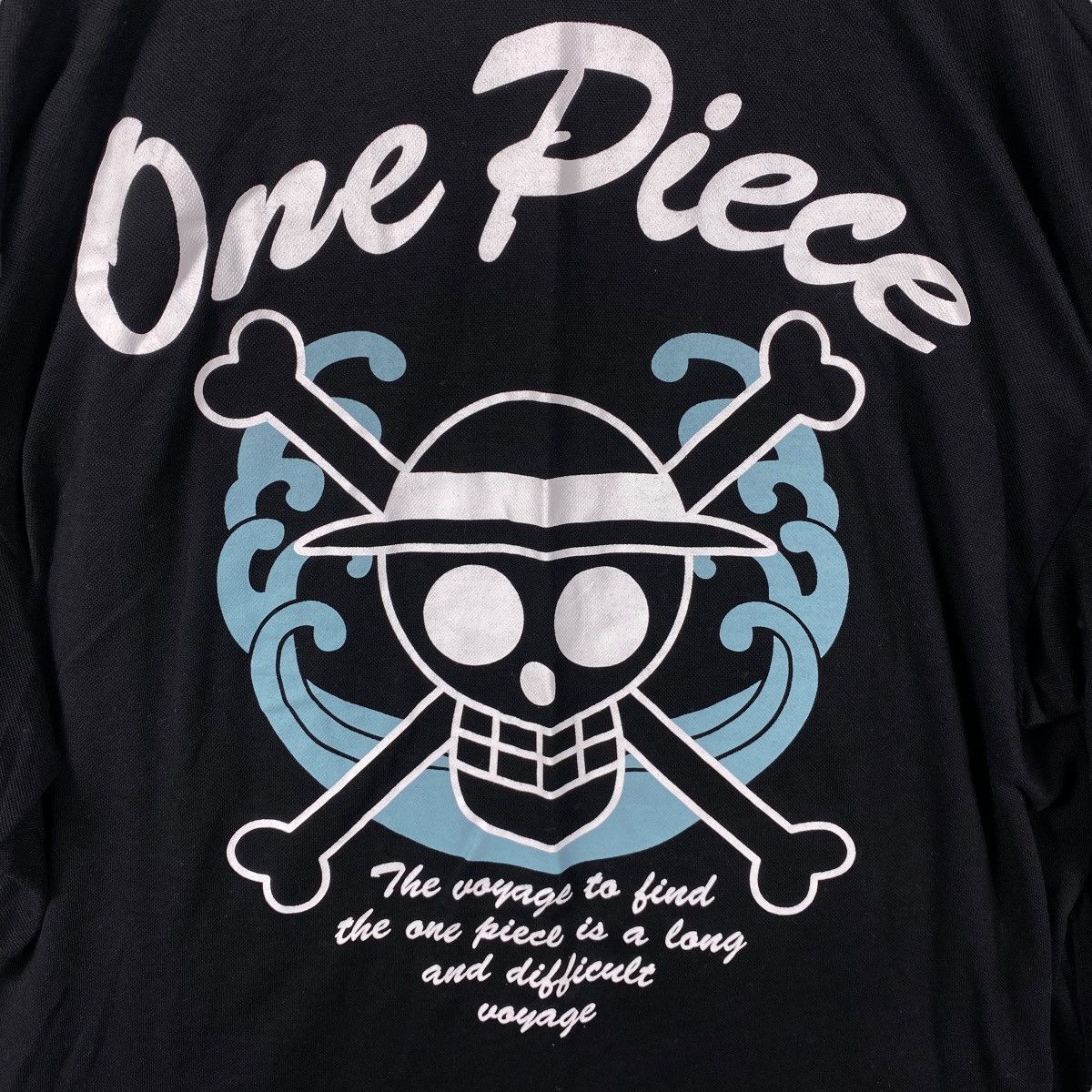 Anime Vintage 00's ONE PIECE Logo Graphic Kimono Medium Size Size US M / EU 48-50 / 2 - 2 Thumbnail