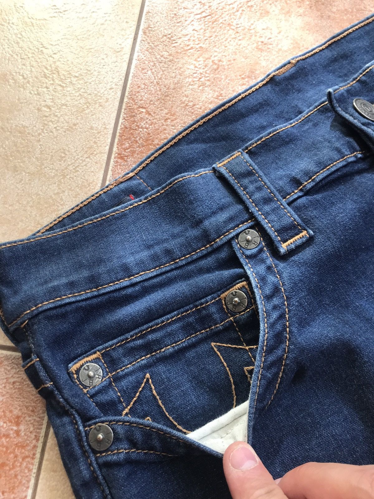 True Religion × Vintage Vintage True Religion Rocco No Flap SE Jeans Size US 34 / EU 50 - 6 Thumbnail