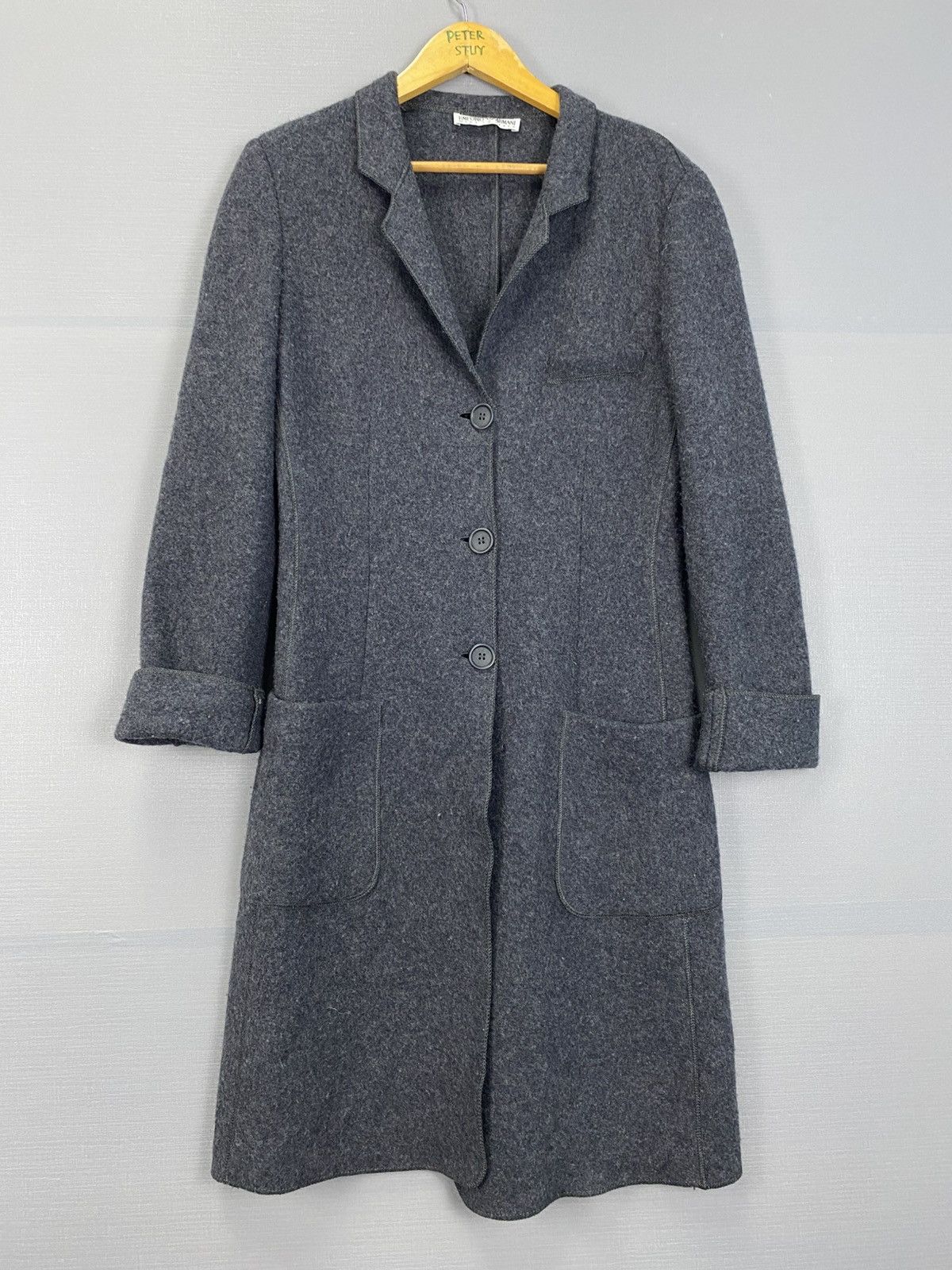 Emporio Armani × Vintage × WE Fashion Emporio Armani long coat Size US XXS / EU 40 - 2 Thumbnail
