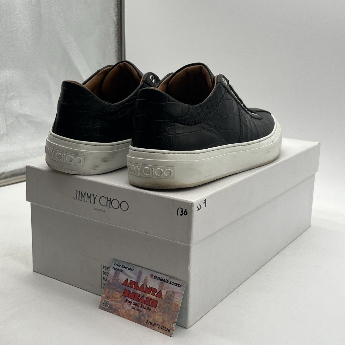 Jimmy Choo Jimmy Choo Men's Navy Blue Croc Belgravi Ltd Ed Size US 9 / EU 42 - 5 Thumbnail