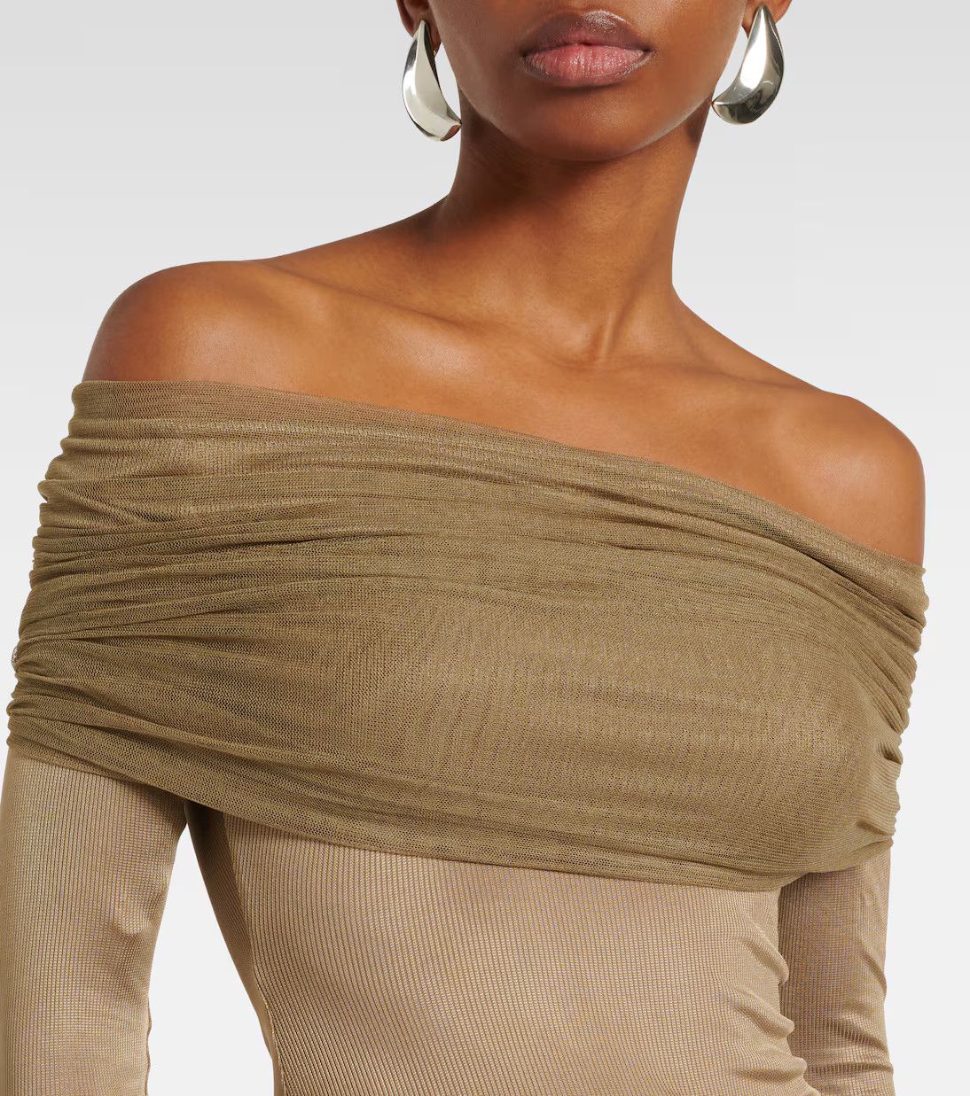 Christopher Esber Sonora Veiled Long Sleeve Top Size S / US 4 / IT 40 - 3 Thumbnail