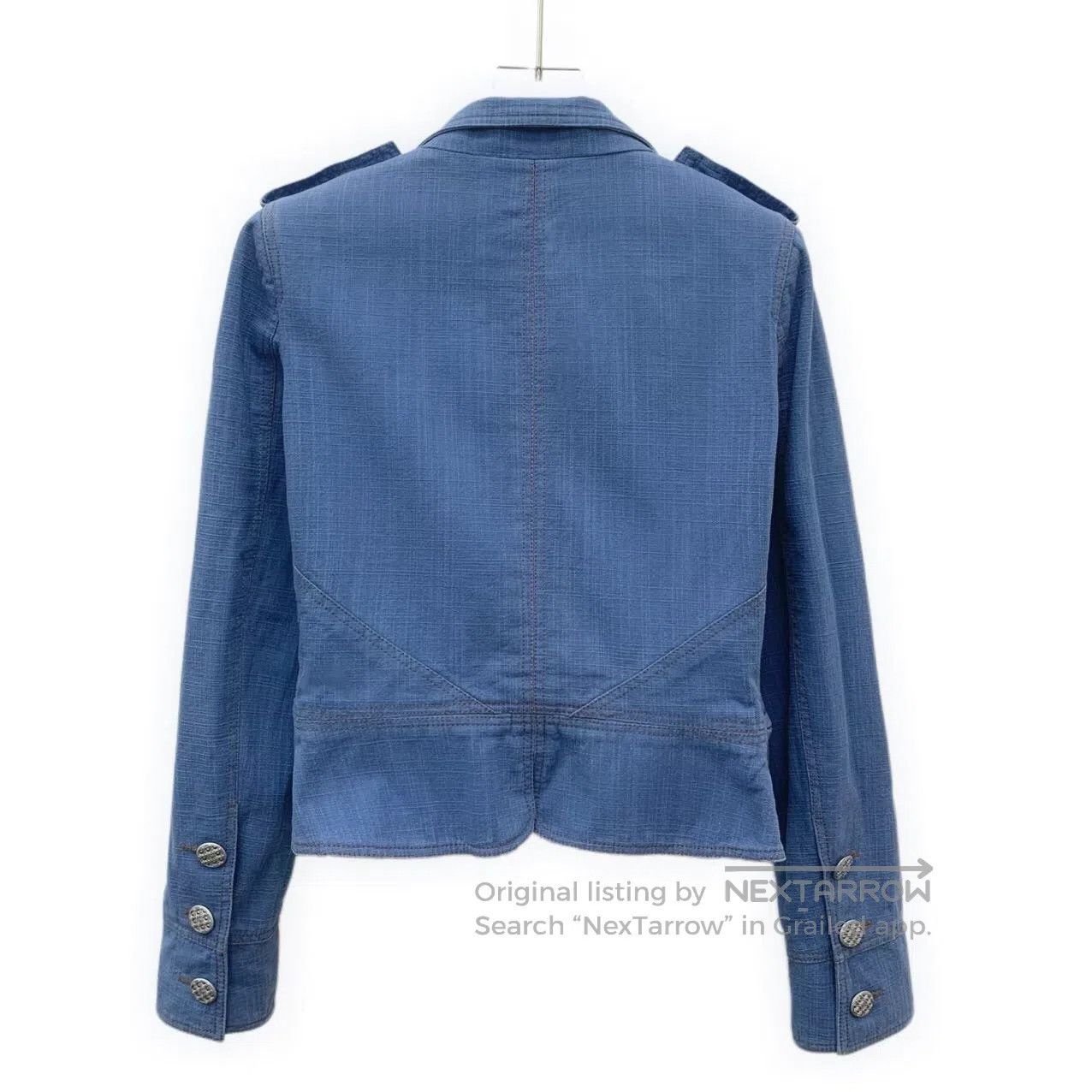 Chanel Chanel Deep blue button decorated cotton lapel long sleeve Size XS / US 0-2 / IT 36-38 - 2 Thumbnail