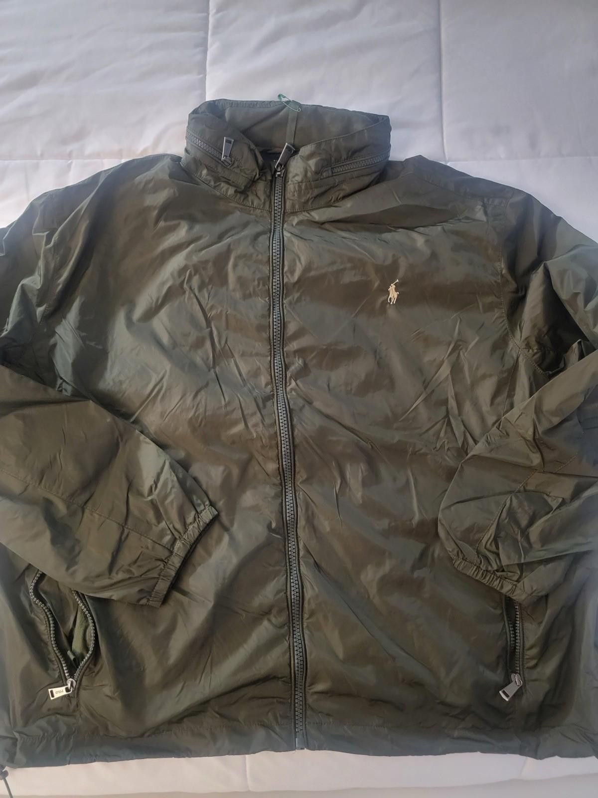 Polo Ralph Lauren Polo Ralph Lauren Zip-Up Hooded Army Windbreaker Jacket 2XL Size US XXL / EU 58 / 5 - 1 Thumbnail