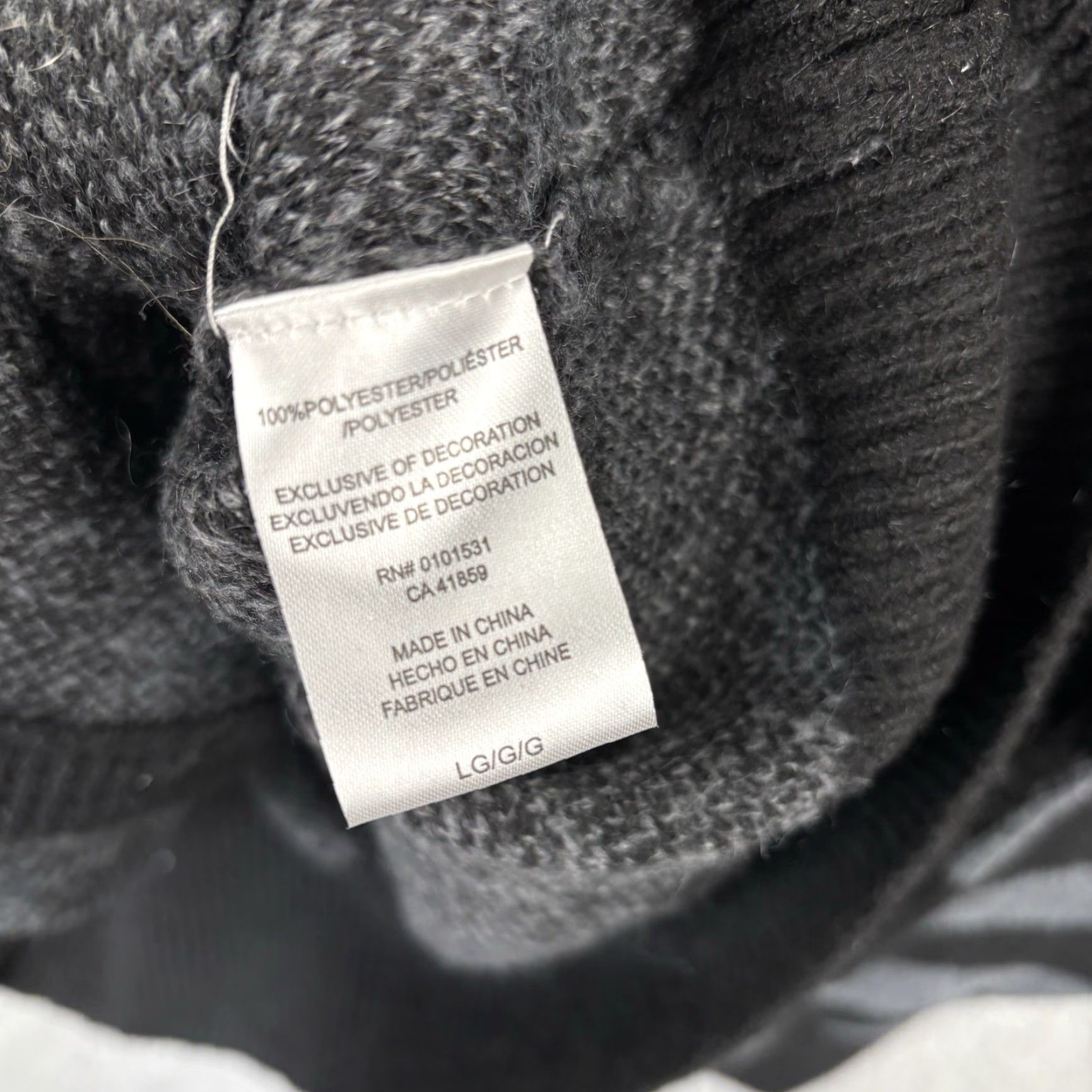 Vintage Wicked Sweater Cardigan Women Large Black Gray Zebra Stripe Button Logo Crew Neck Long Sleeve Knit Polyester Size L / US 10 / IT 46 - 4 Thumbnail