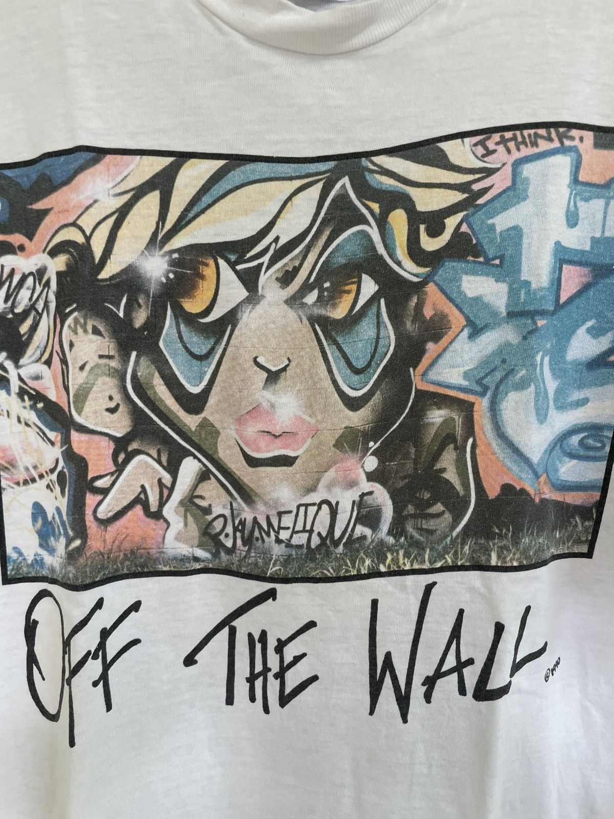 Vintage Vintage 90s Off The Wall graffiti art t shirt Size US L / EU 52-54 / 3 - 4 Thumbnail