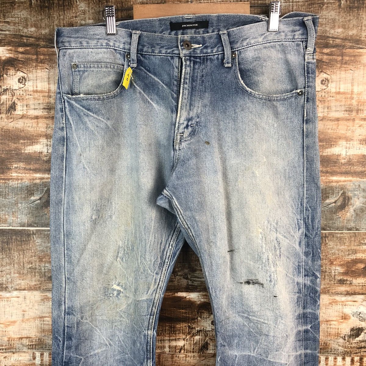 JACKROSE DLL Jack Rose Blue Distressed Denim Pants #C011 Size US 32 / EU 48 - 4 Thumbnail
