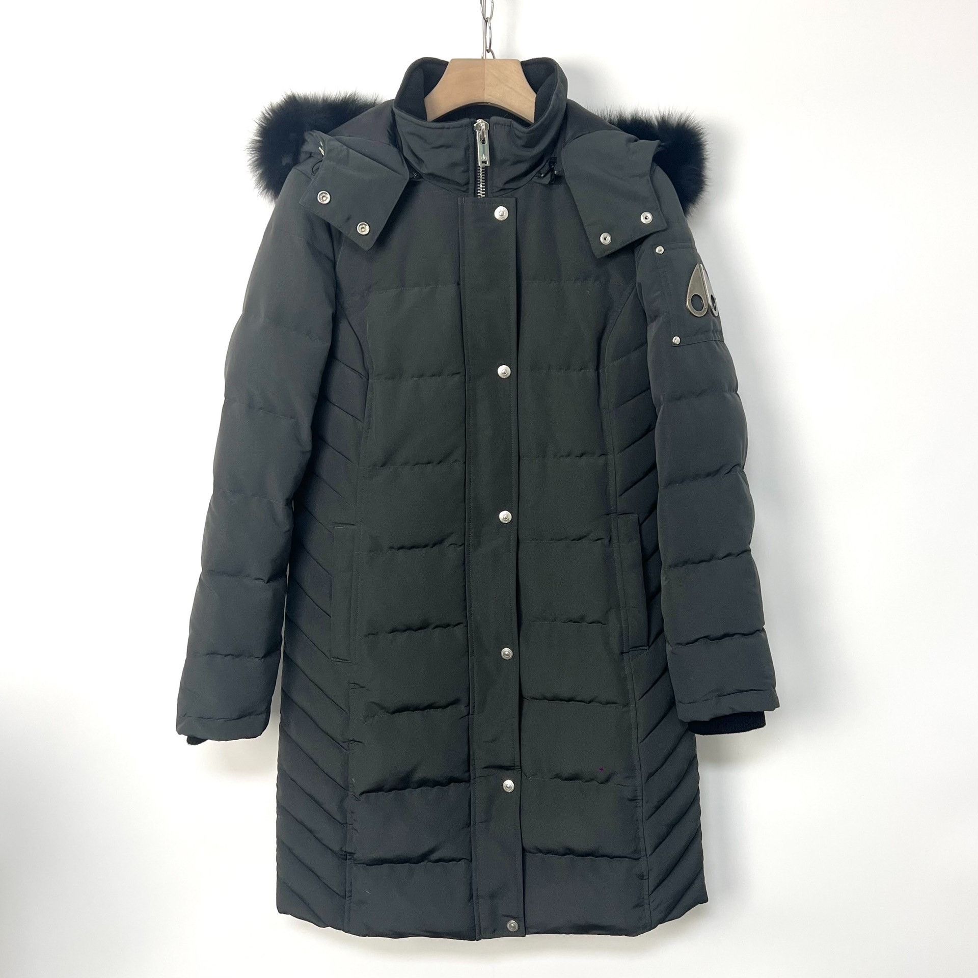 Moose Knuckles Moose Knuckles Black Long Fur Collar Down Jacket Size US M / EU 48-50 / 2 - 1 Thumbnail