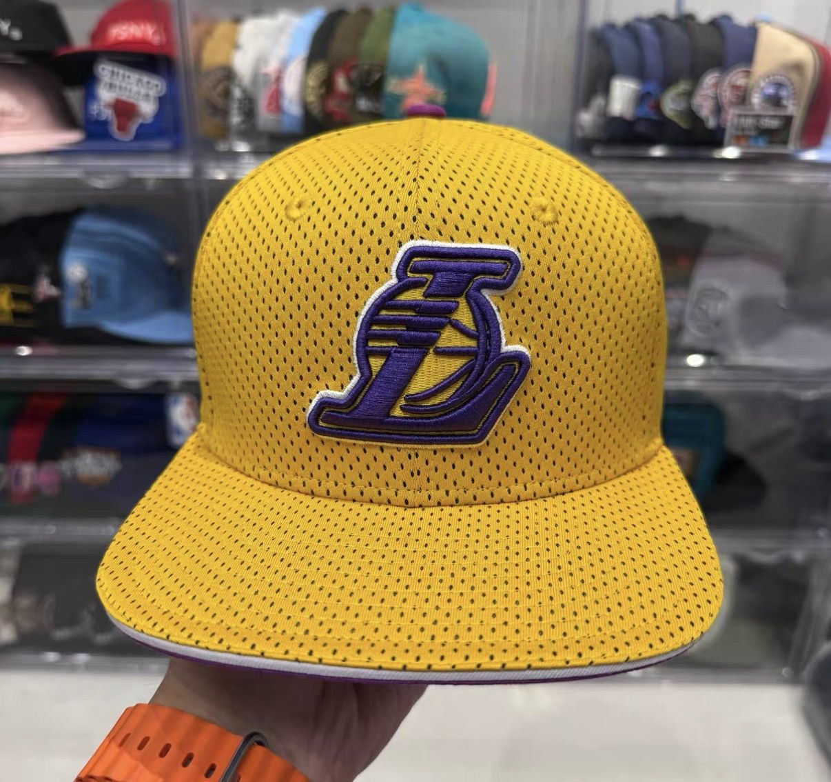New Era New Era NBA Los Angeles Lakers Jersey Baseball Cap J32 Size ONE SIZE - 1 Thumbnail