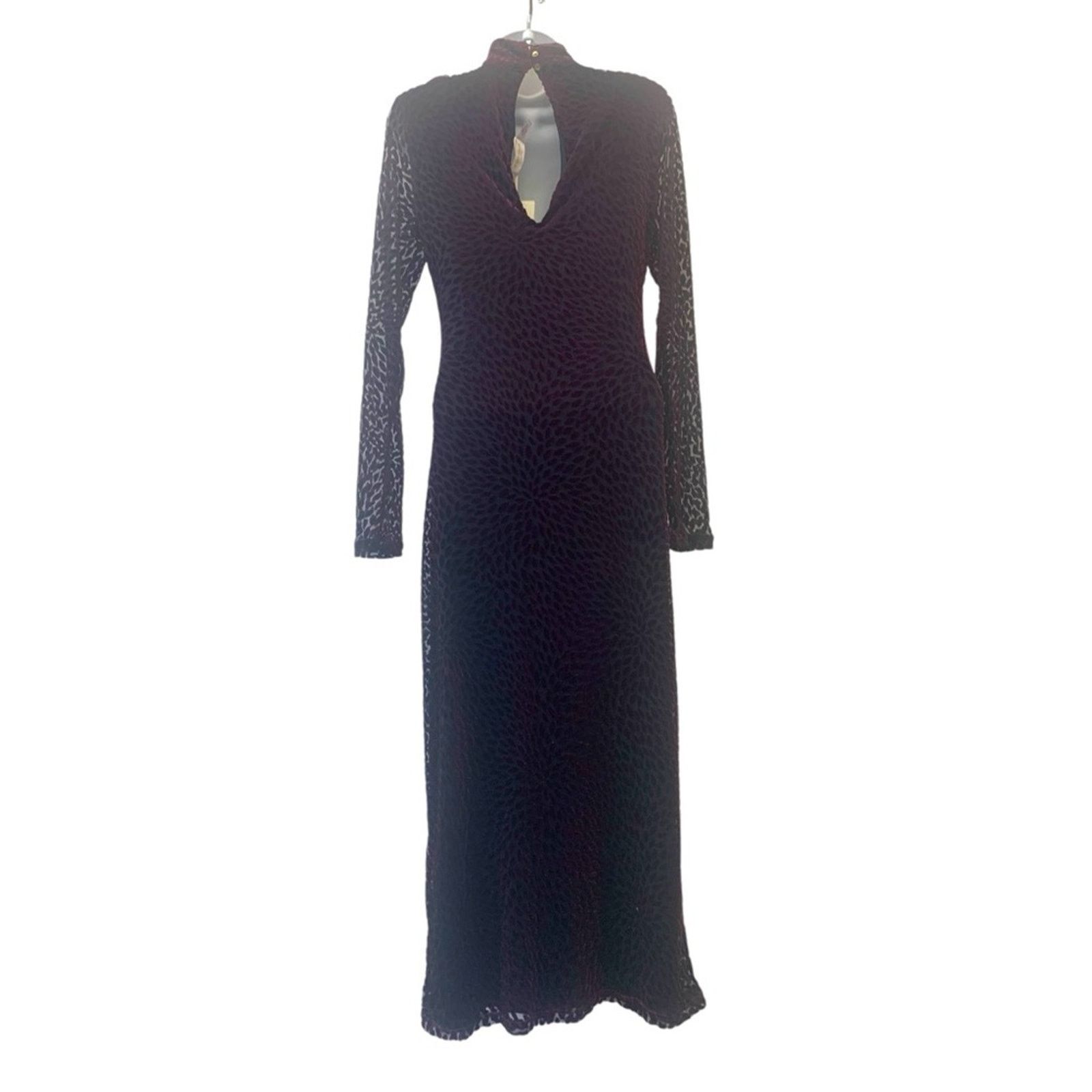 Ramy Brook Ramy Brook Midi Velvet Hayley Dress in Plumberry size XS Size XS / US 0-2 / IT 36-38 - 3 Thumbnail