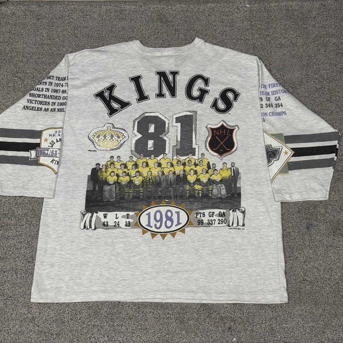 Vintage Vintage Long Gone Kings Los Angeles NHL Hockey Size US XL / EU 56 / 4 - 2 Thumbnail