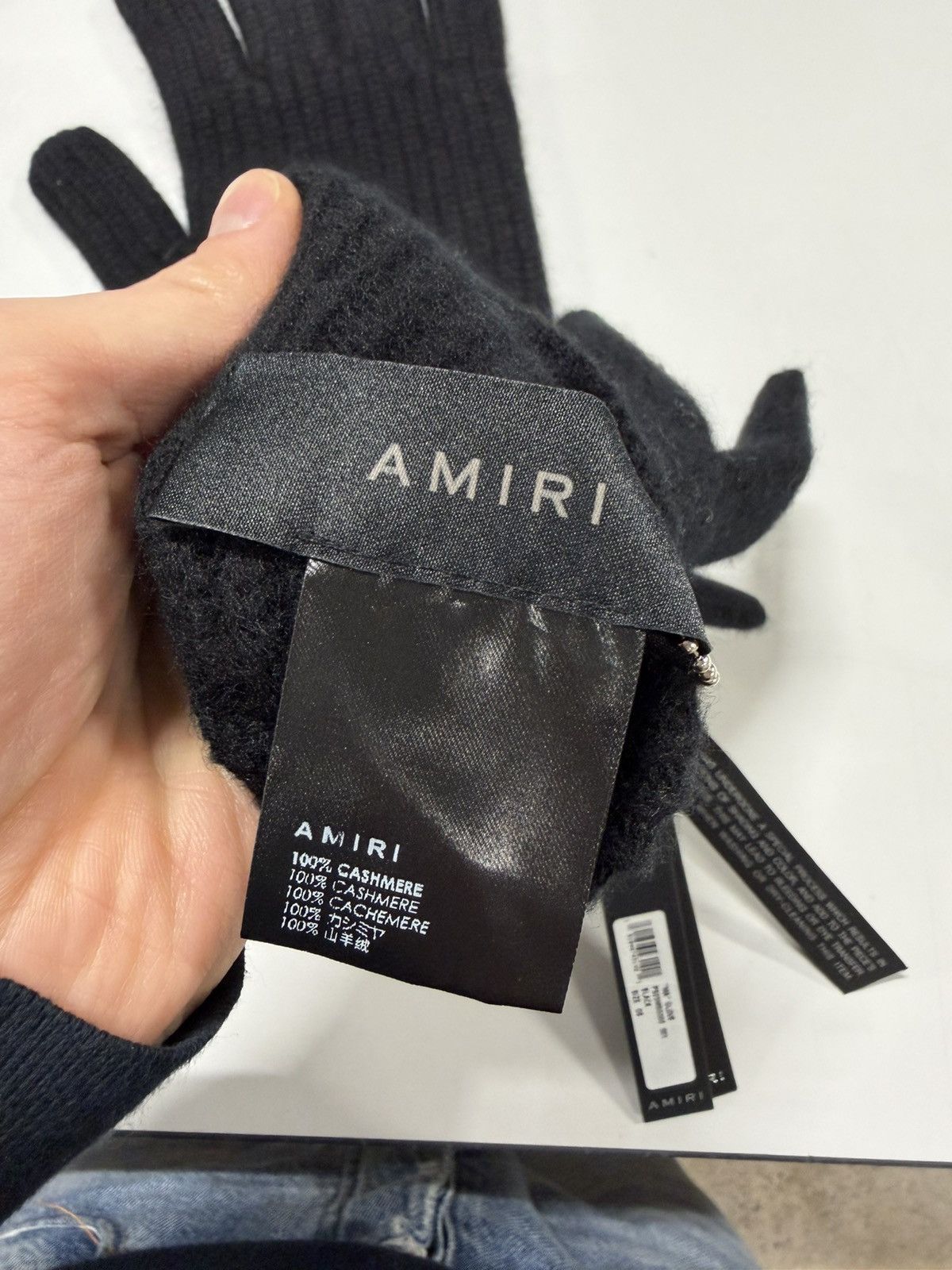 Amiri Amiri Cashmere Gloves NEW 500$ Size ONE SIZE - 3 Thumbnail