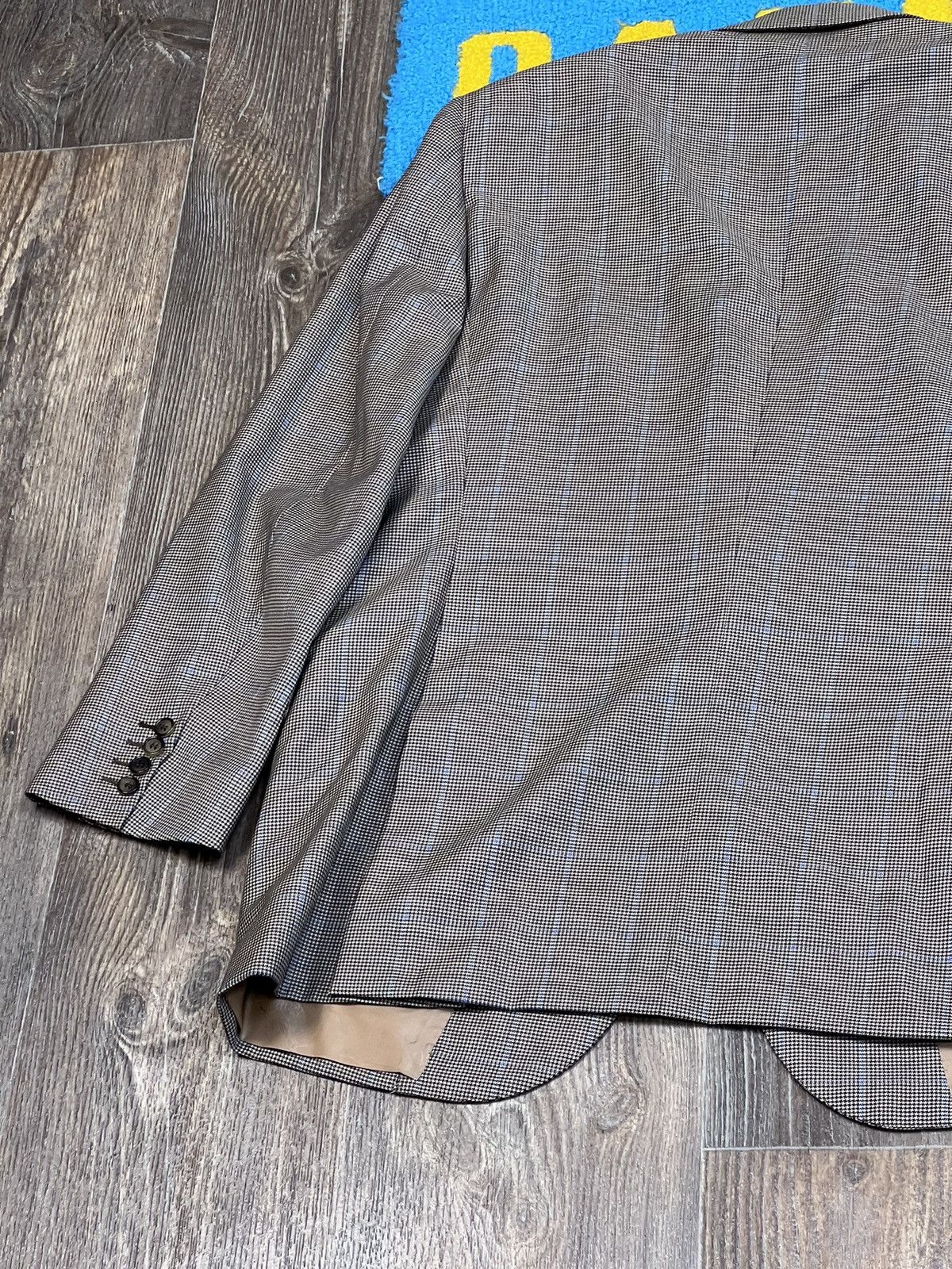 Brioni Brioni Parigi Two Buttons Grey Wool Checked Blazer size 52 Size 52S - 14 Thumbnail