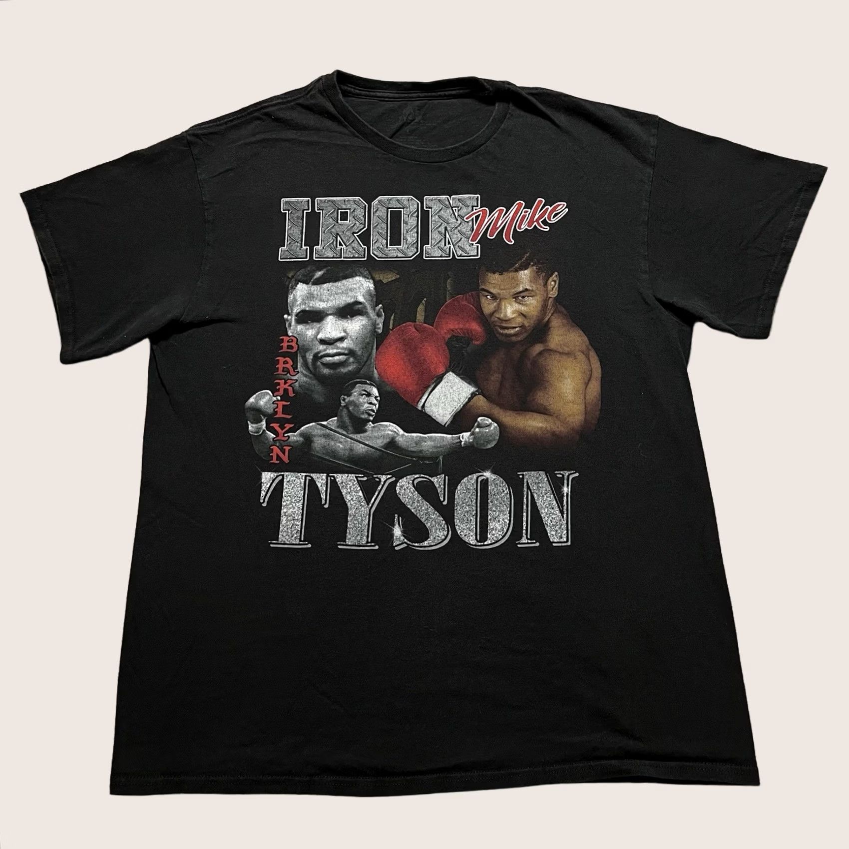 Vintage Mike Tyson Shirt Mens Large Vintage Graphic Print Tee Short Sleeve Retro 90s Boxing Black Cotton T-Shirt Mens Size US L / EU 52-54 / 3 - 1 Thumbnail