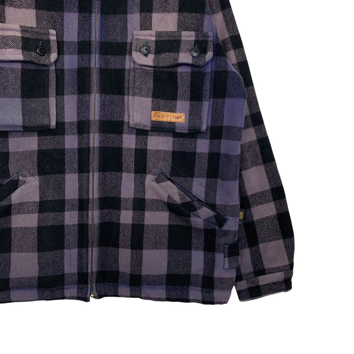 GEORGE THOMAS HAWKINS Purple Tartan Flannel Jacket 2672-C120