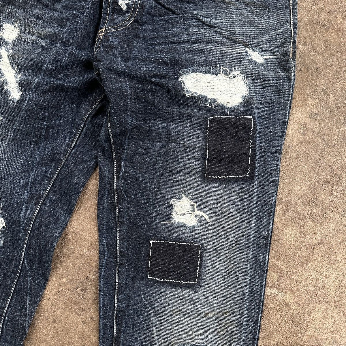 Absolut Joy Absolut Joy Distressed Denim Japanese Style Size US 33 - 7 Thumbnail