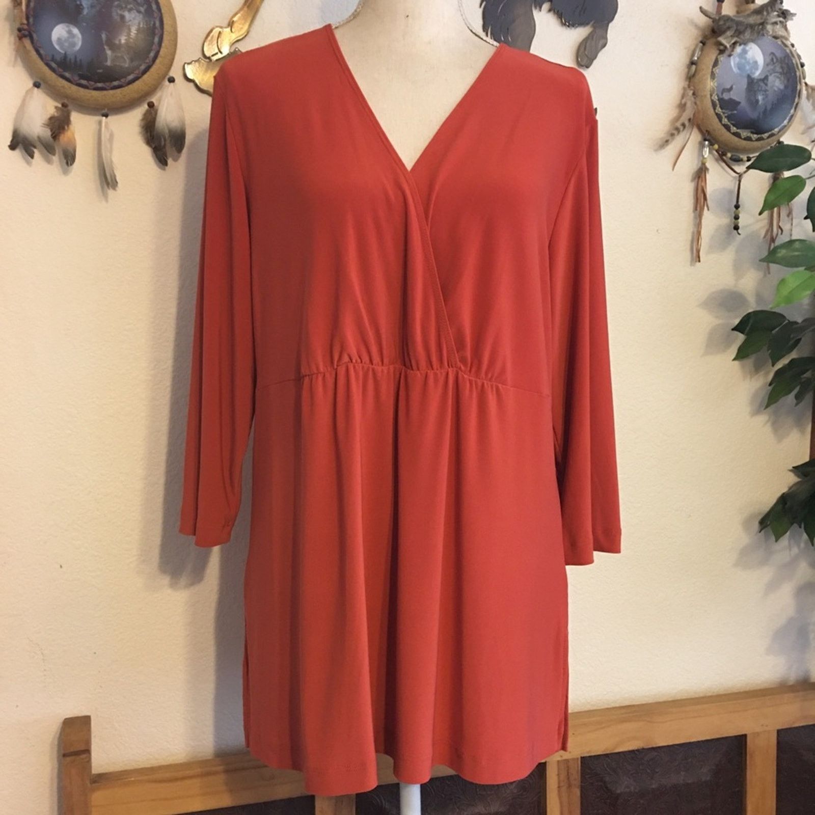 Other CSC Studio burnt orange easy care tunic top Size XL / US 12-14 / IT 48-50 - 2 Thumbnail