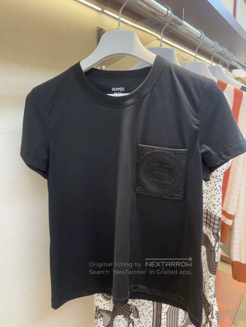 Hermes Hermes White Short-Sleeve T-Shirt, Pure Cotton Fabric, Del Size XS / US 0-2 / IT 36-38 - 3 Thumbnail