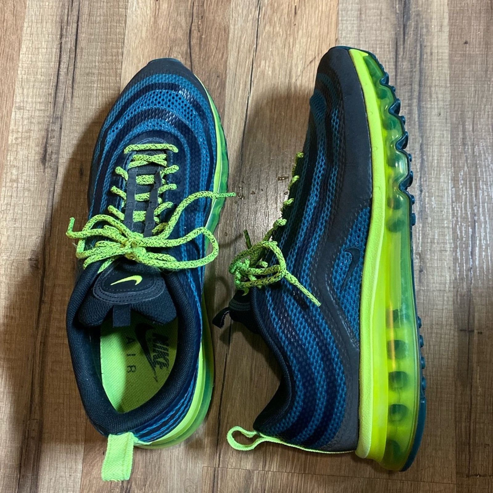 Nike 2013 Nike Air Max 97 Hyperfuse Blue Volt Size US 10 / EU 43 - 3 Thumbnail