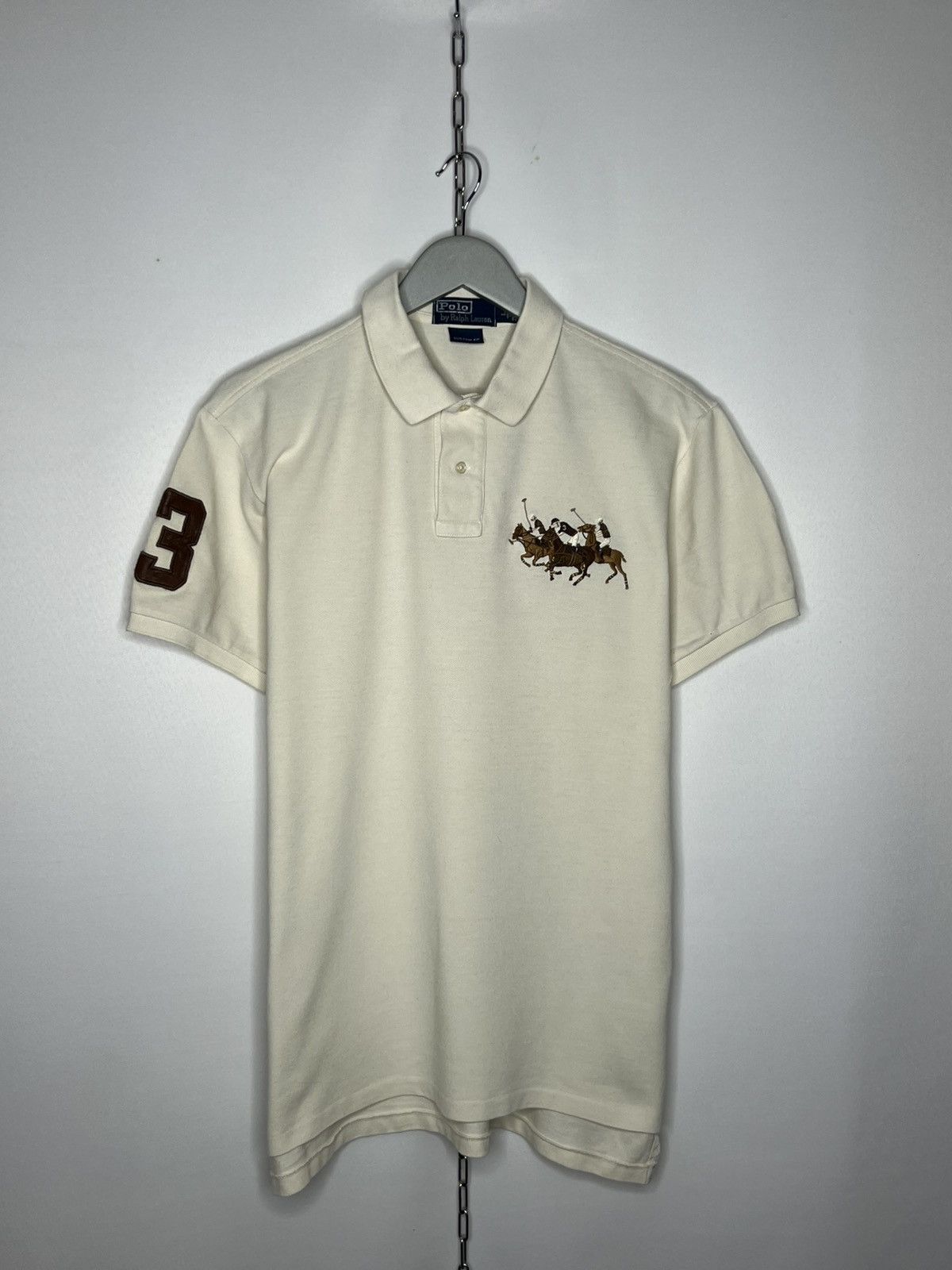 Polo Ralph Lauren Vintage Polo Ralph Lauren Big Pony #3 Polo Shirt Hype Size US L / EU 52-54 / 3 - 1 Thumbnail