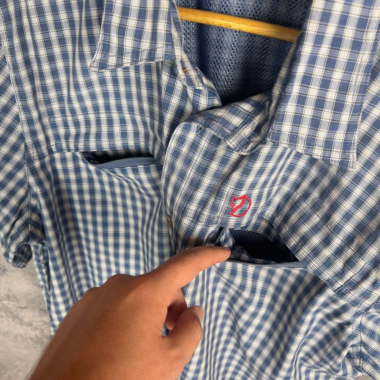 Fjallraven Fjallraven Shirt Plaid Men's Size L Blue Short Sleeve` Size US L / EU 52-54 / 3 - 10 Thumbnail