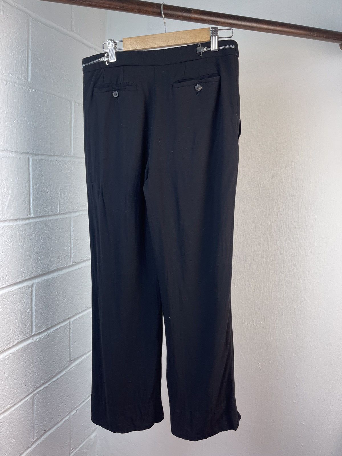 Ann Demeulemeester Ann Demeulemeester Wideleg Adjustable Waist Pants Size US 30 / EU 46 - 5 Thumbnail