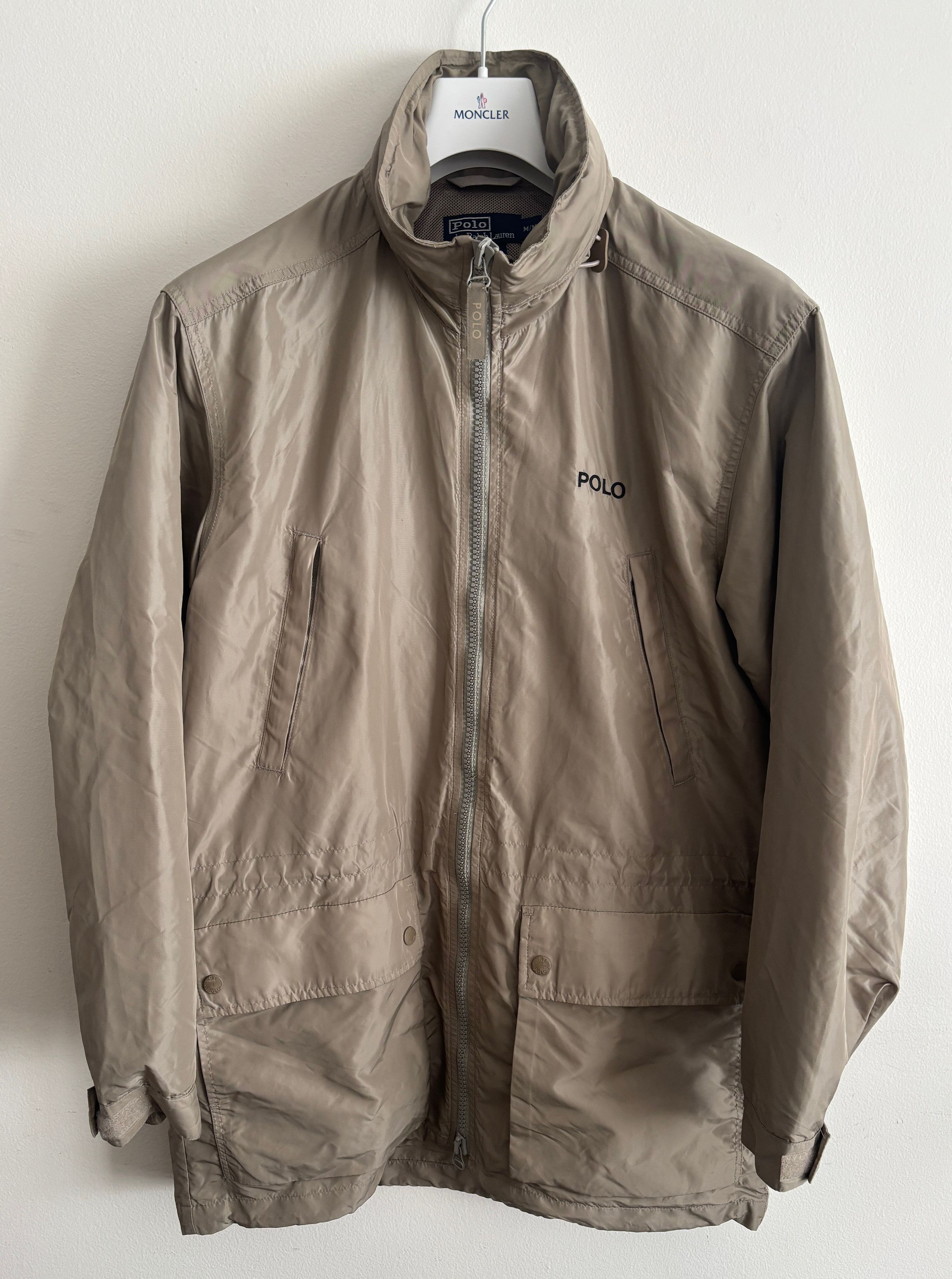 Polo Ralph Lauren VTG Nylon Zip-Up Tan Windbreaker/ Rain Jacket M - Large Size US M / EU 48-50 / 2 - 1 Thumbnail