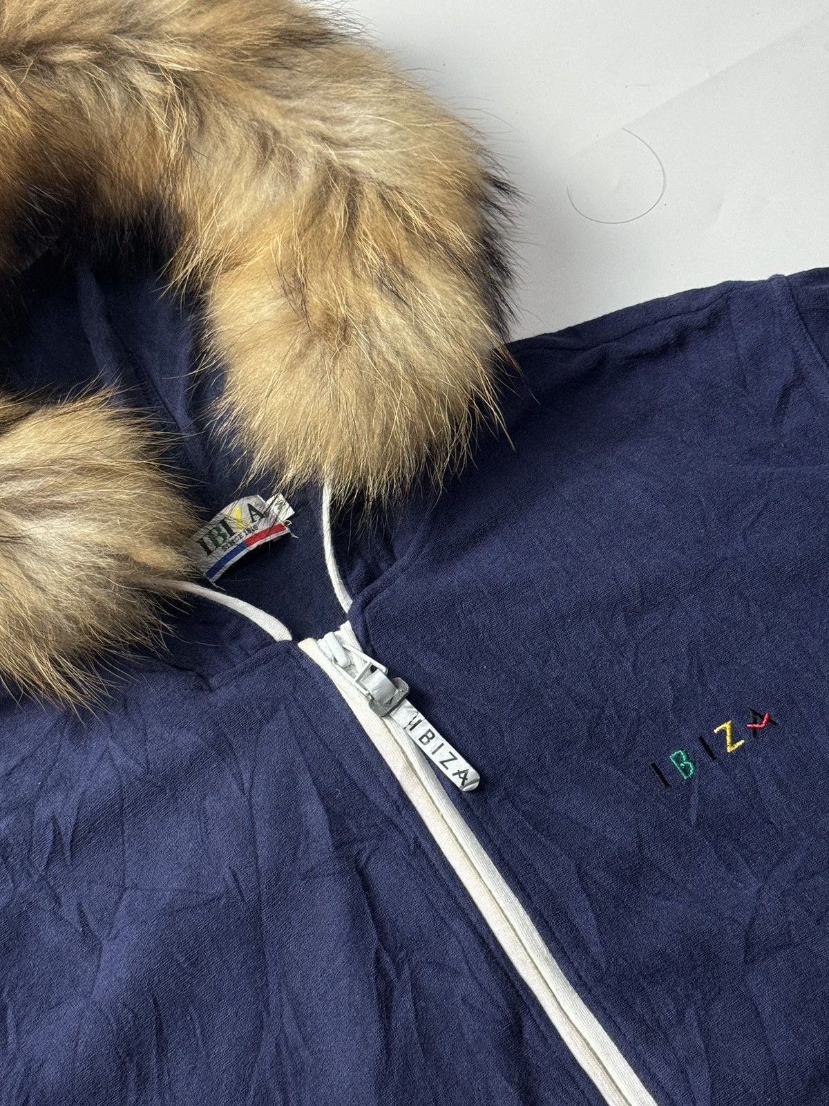 If Six Was Nine × Japanese Brand × Le Grande Bleu (L.G.B.) Japanese Fur Hoodie Ibiza Lgb style Size US M / EU 48-50 / 2 - 5 Thumbnail