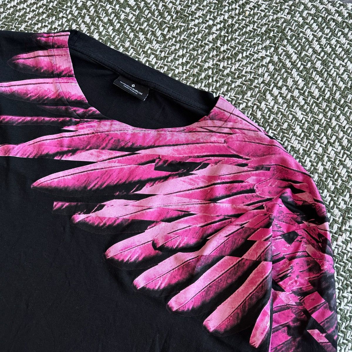 Other Marcelo Burlon Black Long Sleeve with Pink Feather Print Size XL / US 12-14 / IT 48-50 - 4 Thumbnail