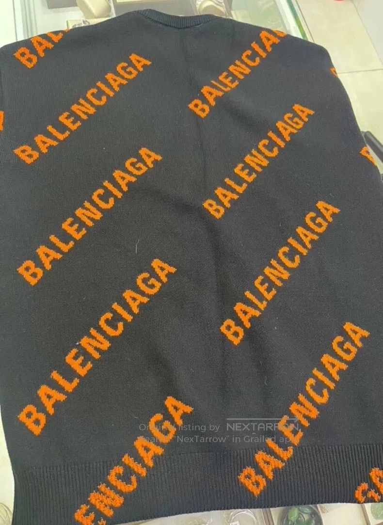 Balenciaga Balenciaga Black red bullet train sweater, size XS Size US XS / EU 42 / 0 - 2 Thumbnail