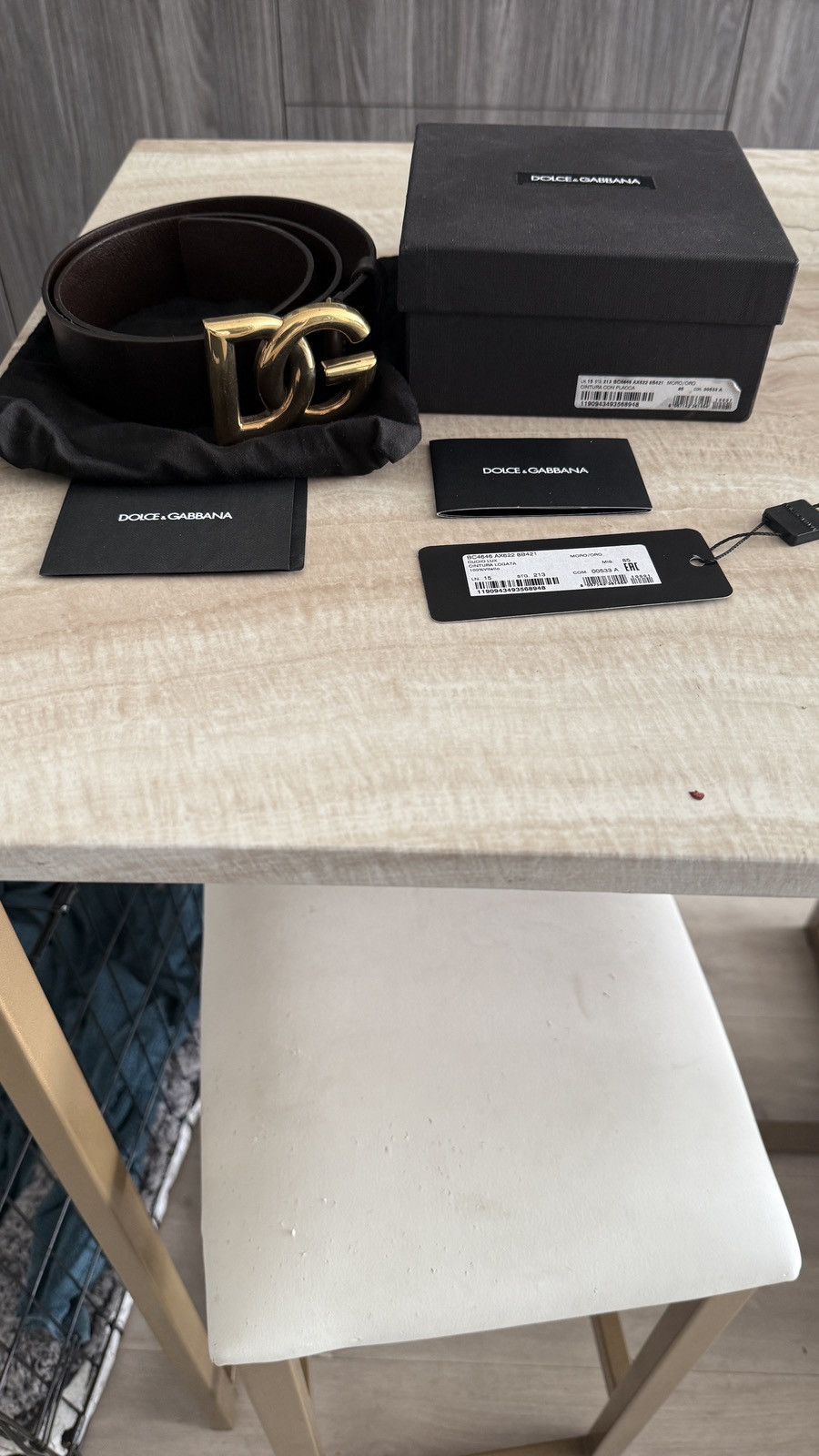 Dolce & Gabbana Dolce & Gabbana Leather Belt Size 85 Size 32 - 2 Thumbnail