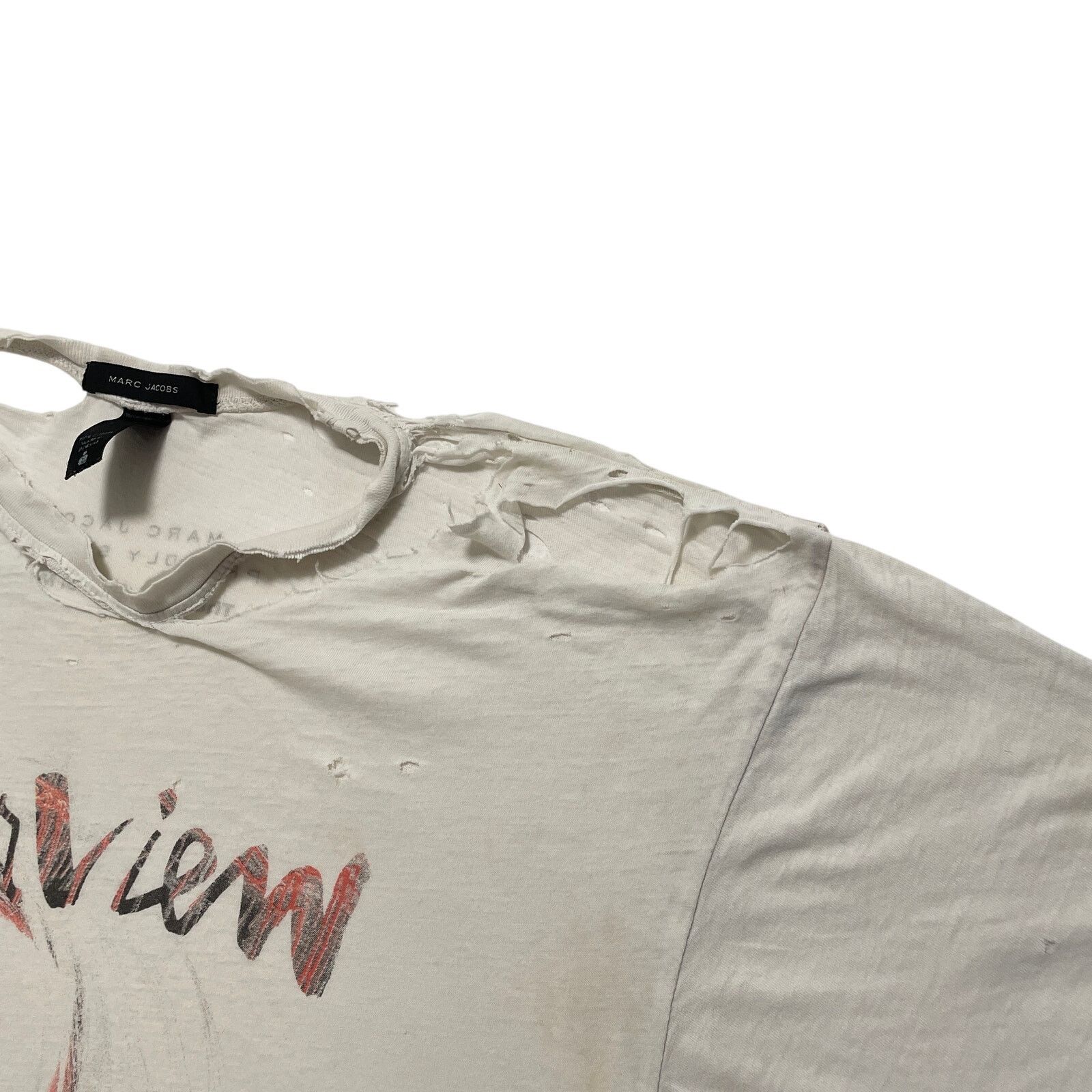 Marc Jacobs Y2K 00's Marc Jacobs Andy Warhol Distressed Thrashed T-Shirt Size US L / EU 52-54 / 3 - 3 Thumbnail