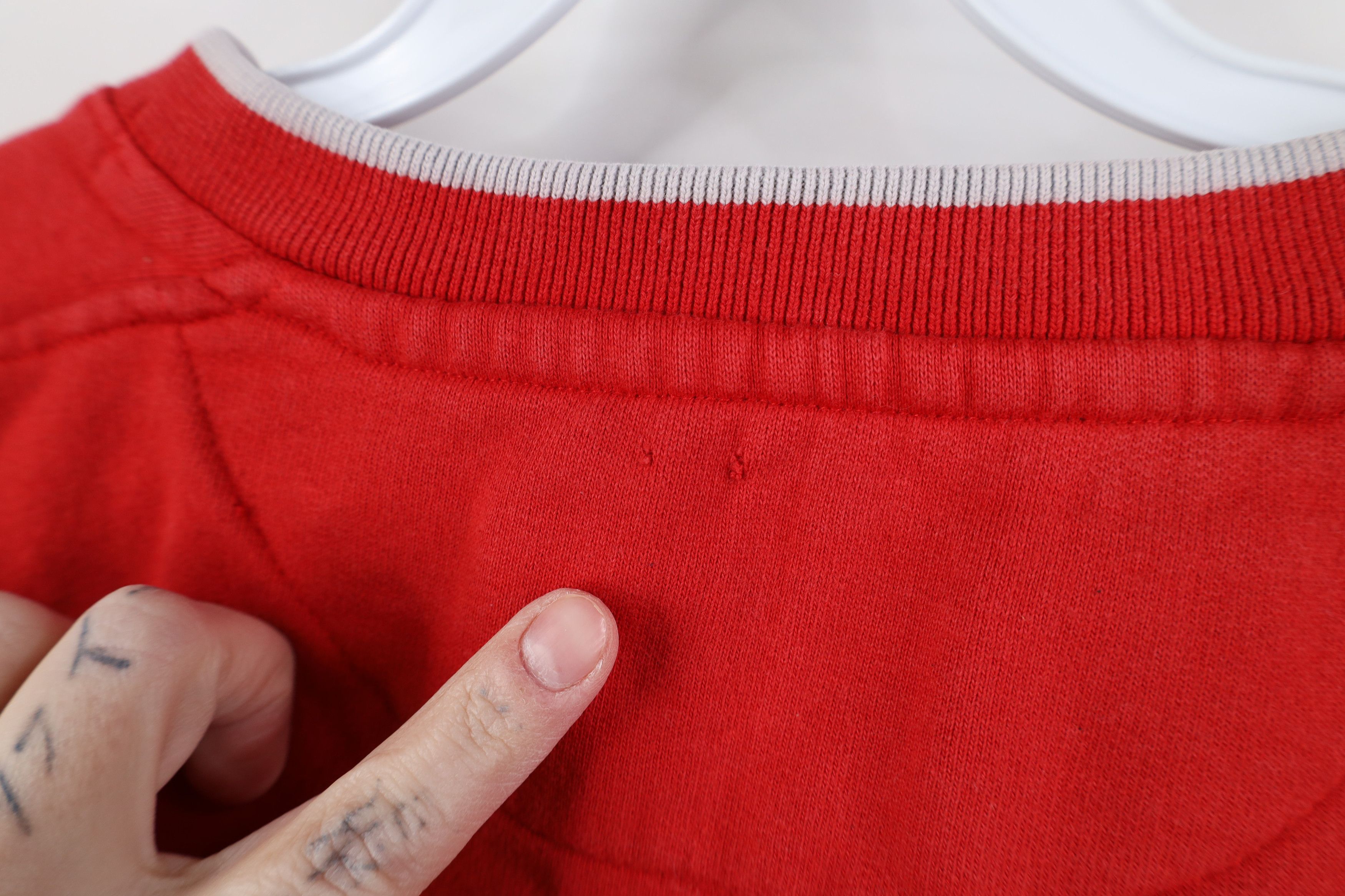 Vintage Vintage 90s Y2K Ohio State University Sweatshirt Red Size US L / EU 52-54 / 3 - 9 Thumbnail