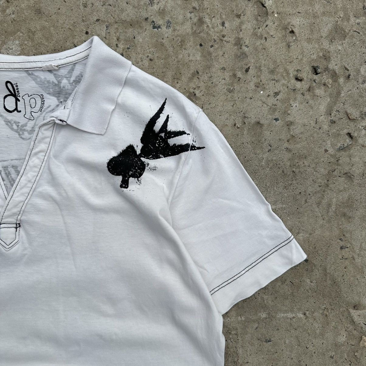 Diesel VTG Japanese Style Diesel Polo I Love Dirty Word Y2K Grunge Size US M / EU 48-50 / 2 - 8 Thumbnail