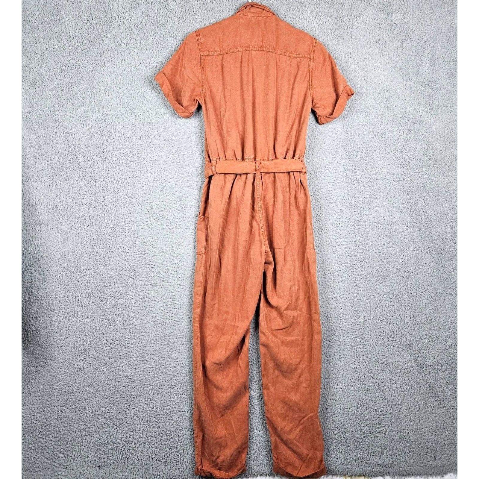 Urban Outfitters BDG Urban Outfitters Women's Zipper Front Coverall Jumper One-Piece XS New Multicolor Short Sleeve 100% Cotton Regular Fit Size 26" / US 2 / IT 38 - 6 Thumbnail
