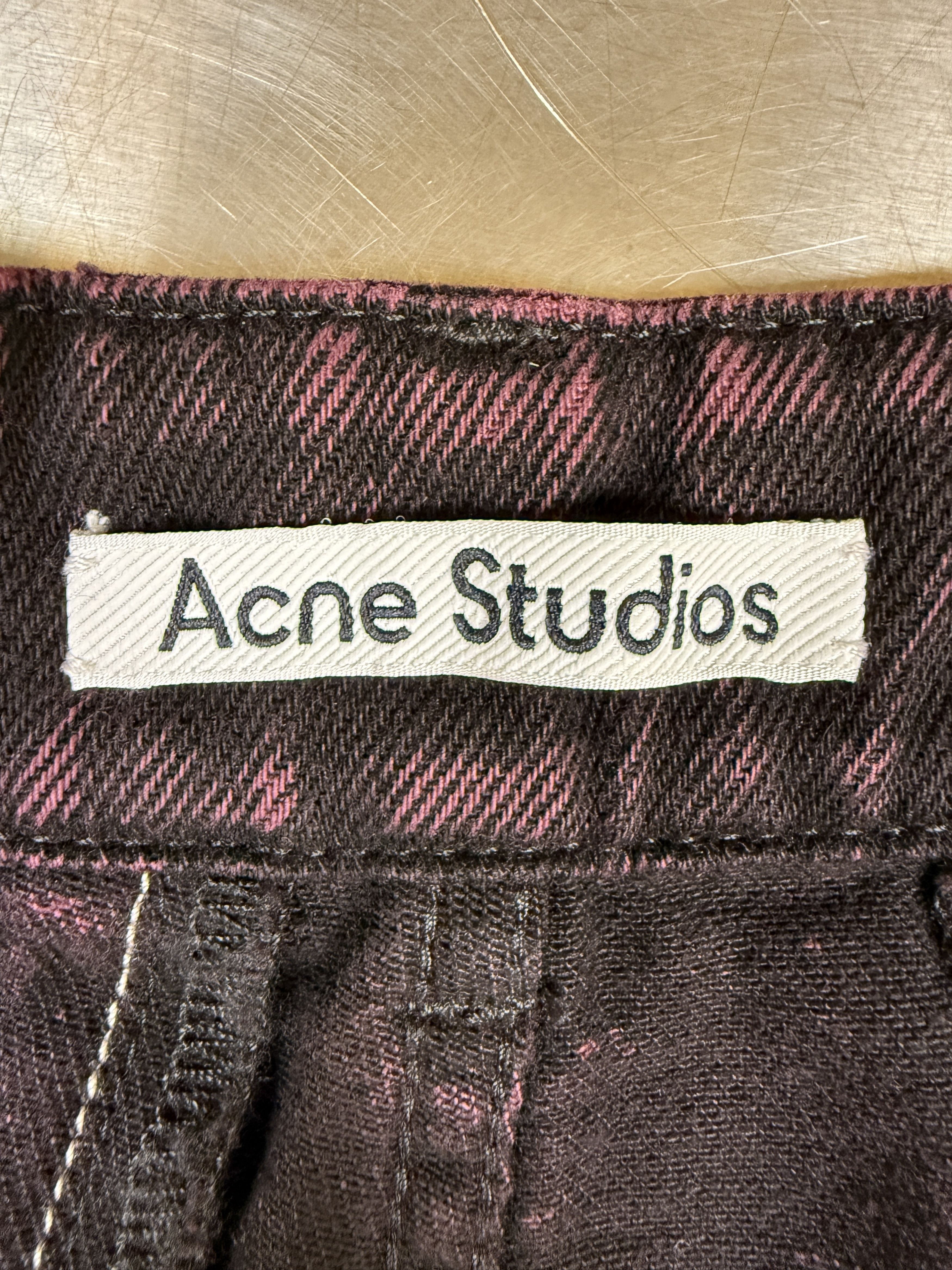 Acne Studios $950 Acne Studios Loose Fit Distressed Striped Jeans Size 29" - 8 Thumbnail