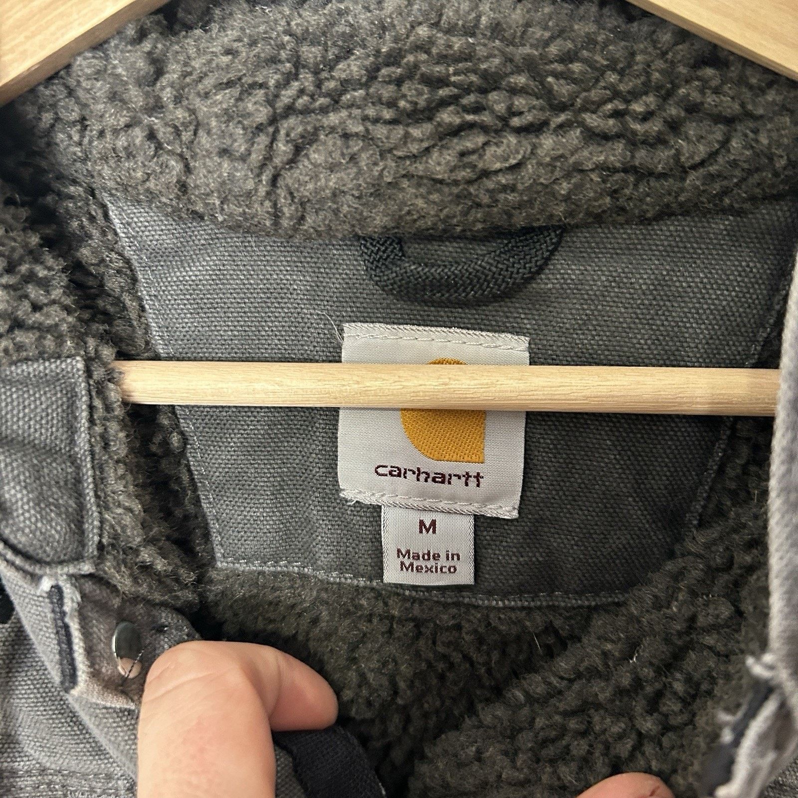 Carhartt Y2K Carhartt Sherpa-Lined Multi-Pocket Jacket “Gravel” J284 Size US M / EU 48-50 / 2 - 12 Thumbnail