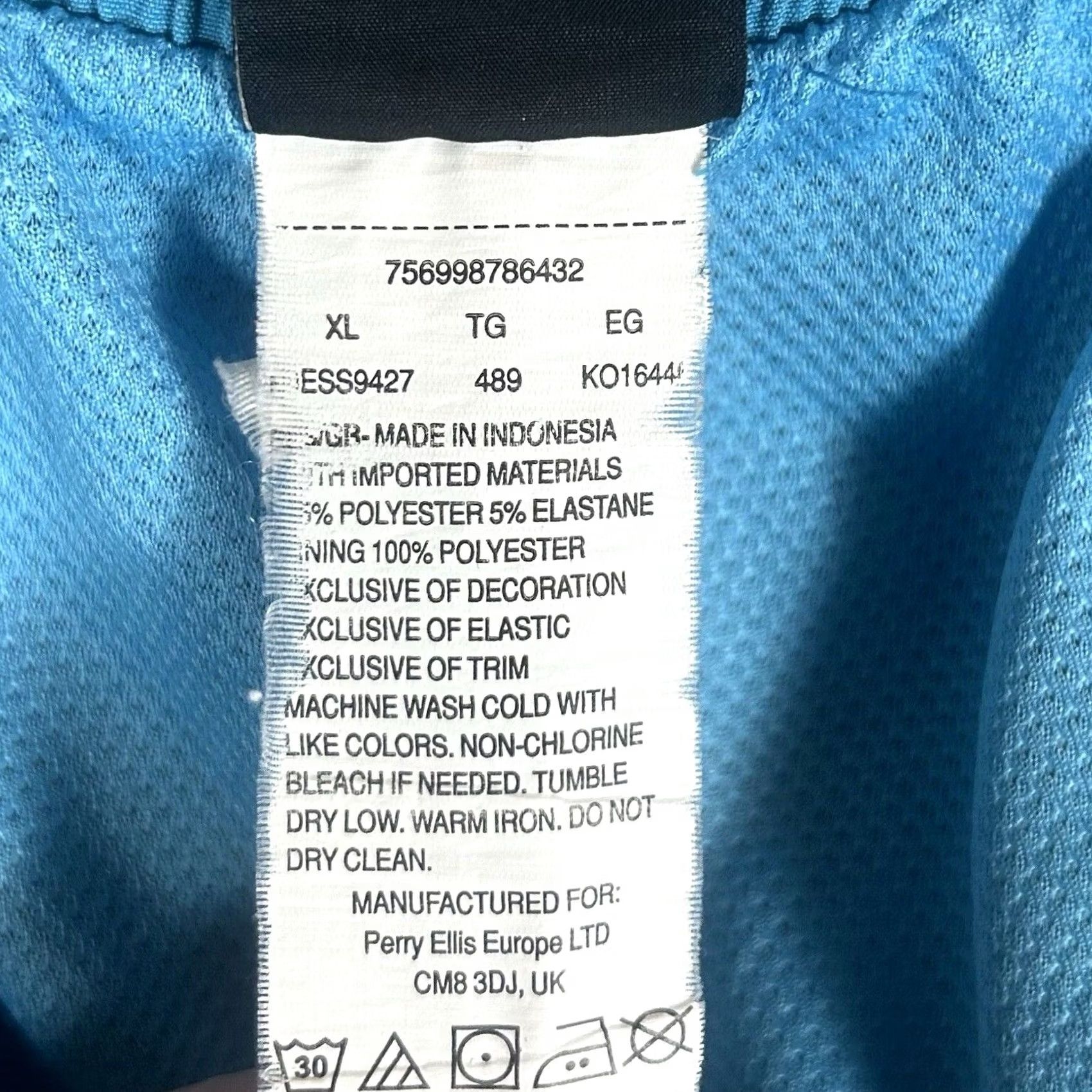 Nike Nike Swim Trunks Mens XL Navy Blue Colorblock Lined Pockets Drawstring 9" Inseam Size ONE SIZE - 4 Thumbnail
