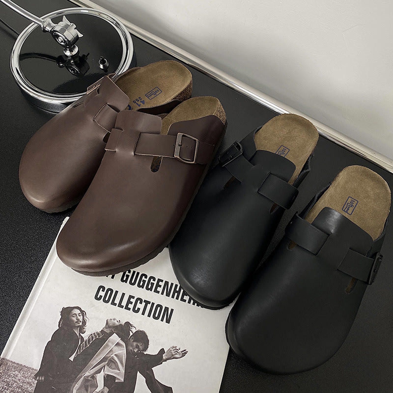 Japanese Brand Cork-Sole Genuine Leather Half-Mule Size US 8 / EU 41 - 4 Thumbnail