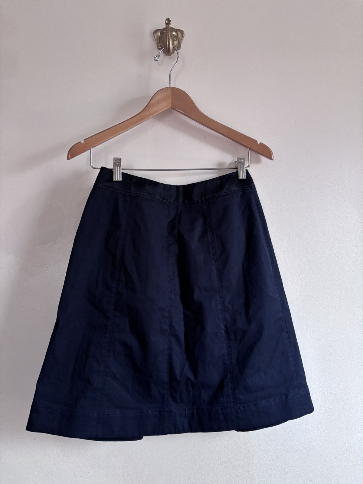 Jil Sander Jil Sander Pleated Navy Skirt size 34 Size 24" / US 00 / IT 34 - 5 Thumbnail