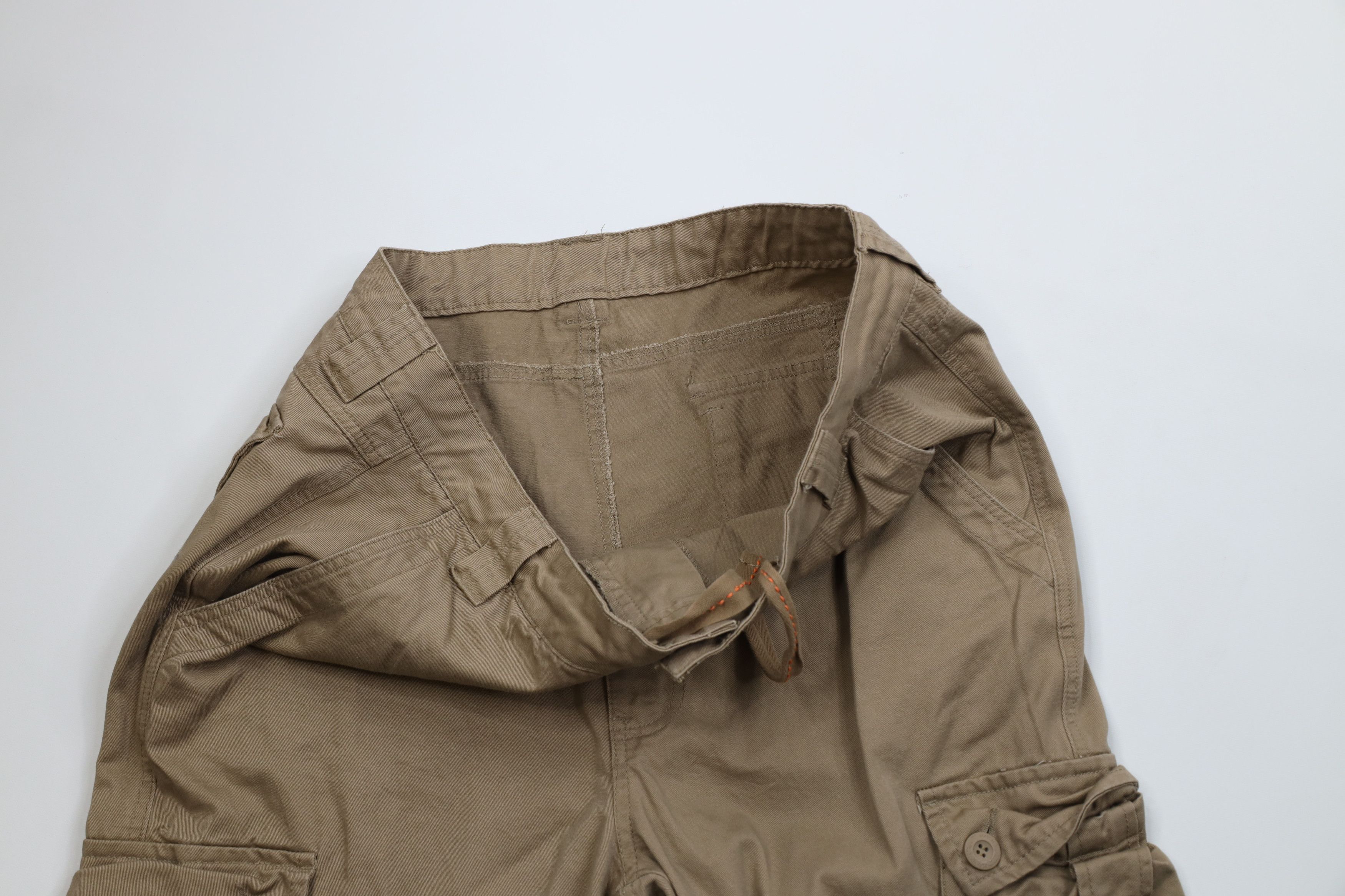Vintage Vintage 90s Y2K Streetwear Baggy Relaxed Cargo Pants Beige Size US 40 / EU 56 - 8 Thumbnail