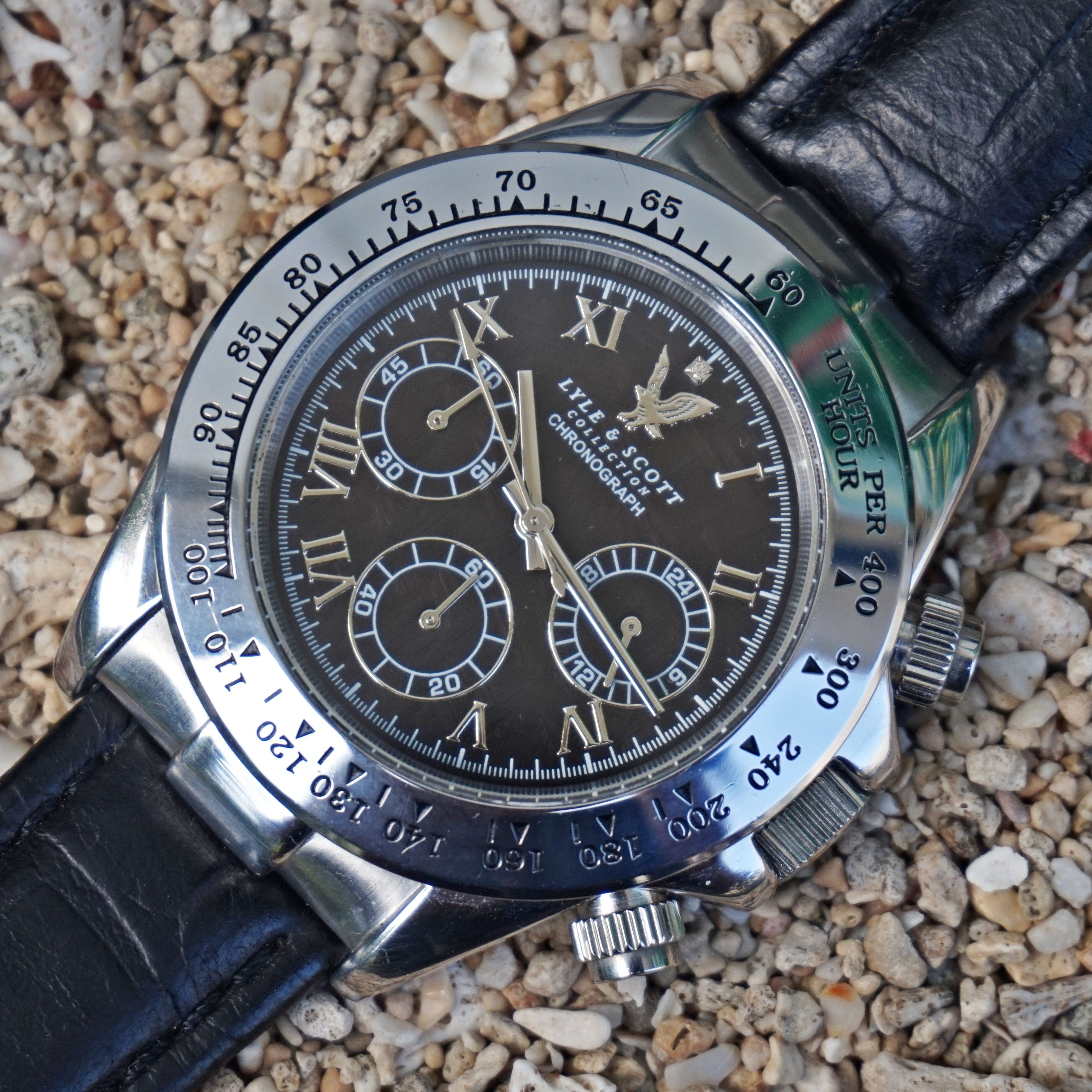 Lyle & Scott Lyle and Scott Chronograph watch dial texture Size ONE SIZE - 1 Thumbnail